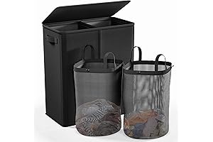 Homkyic Laundry Hamper: Dual-Chambered Laundry Organization Solution