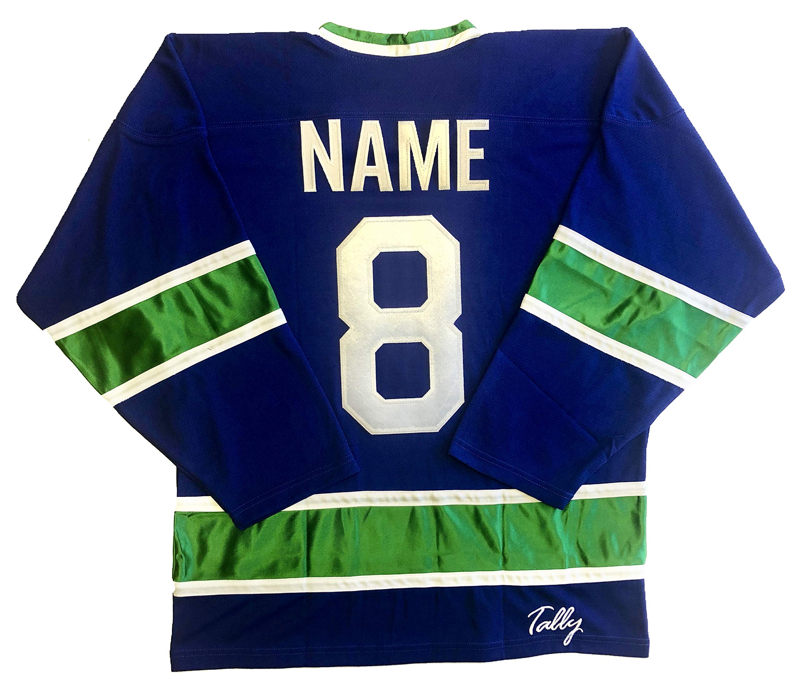 Generals Hockey Jerseys - We are Ready to Customize with Your Name and Number (Blue, Adult Large)