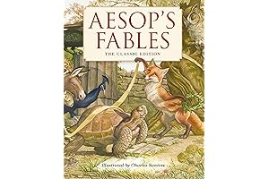 Aesop's Fables: Timeless Fables for Kids Hardcover by Charles Santore