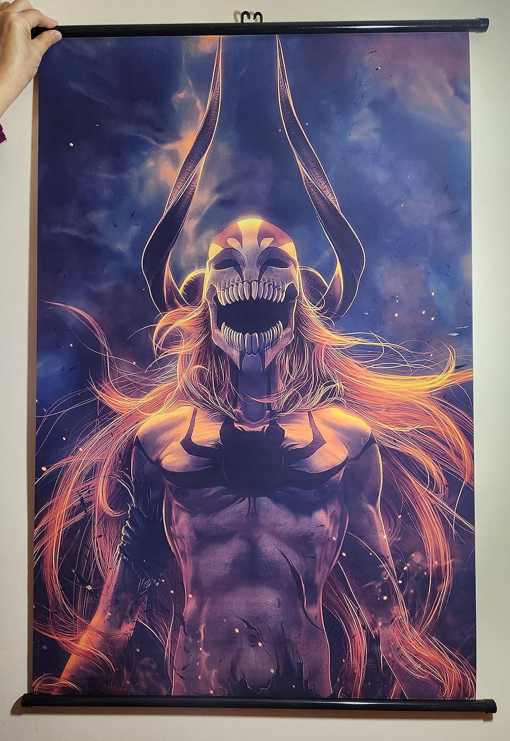 Tina Art Bleach Anime Cool Large Framed Poster with hooks 24x36 INCH for gamer 90x60cm Ichigo Kurosaki
