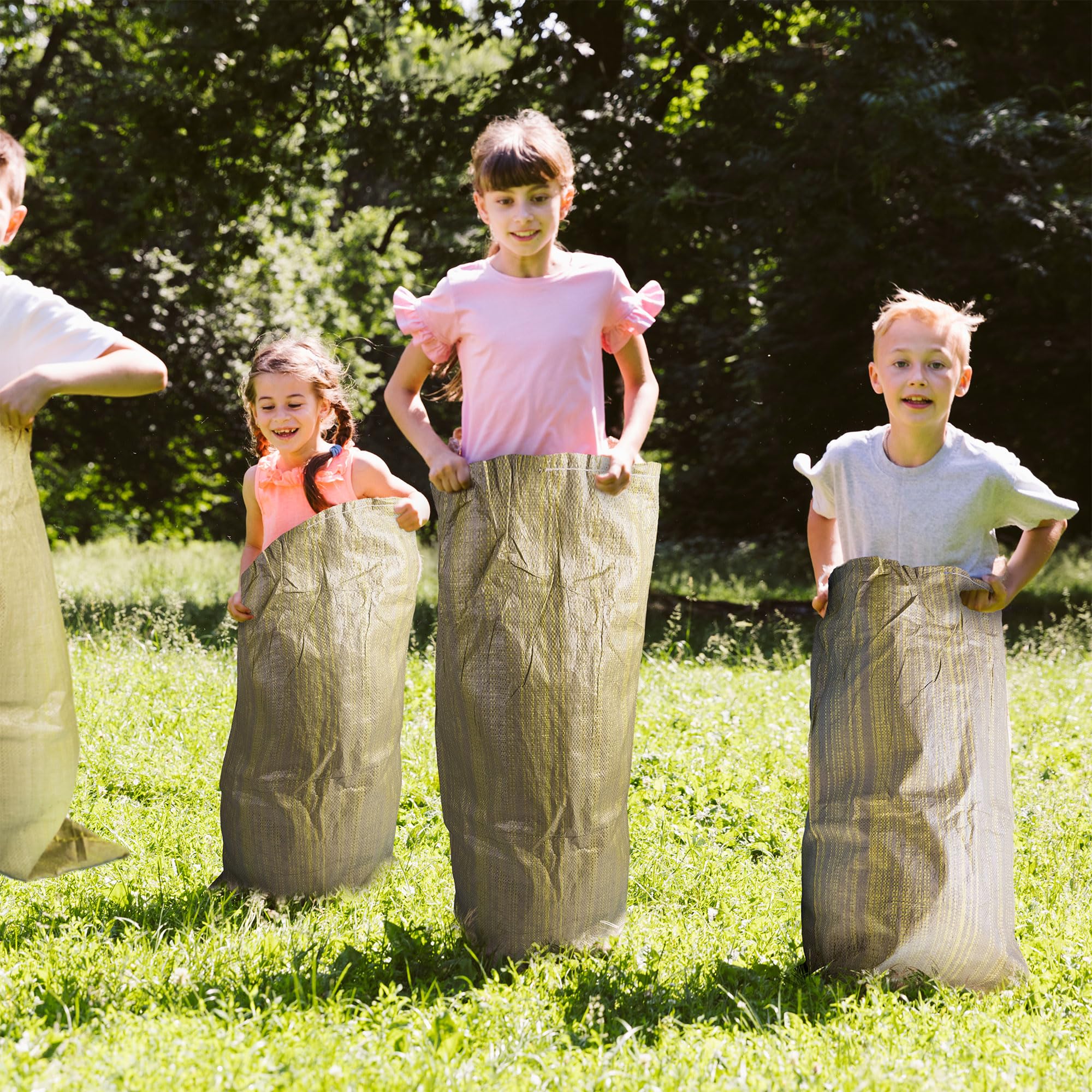 Potato Sack Race Bags,24"x40" Outdoor Lawn Games for adults and kids,large Gunny Sacks Burlap Bags,Suitable for Outdoor Sports Games, Birthday Parties, Outdoor Family Gatherings, Barbecues (10 Pack)