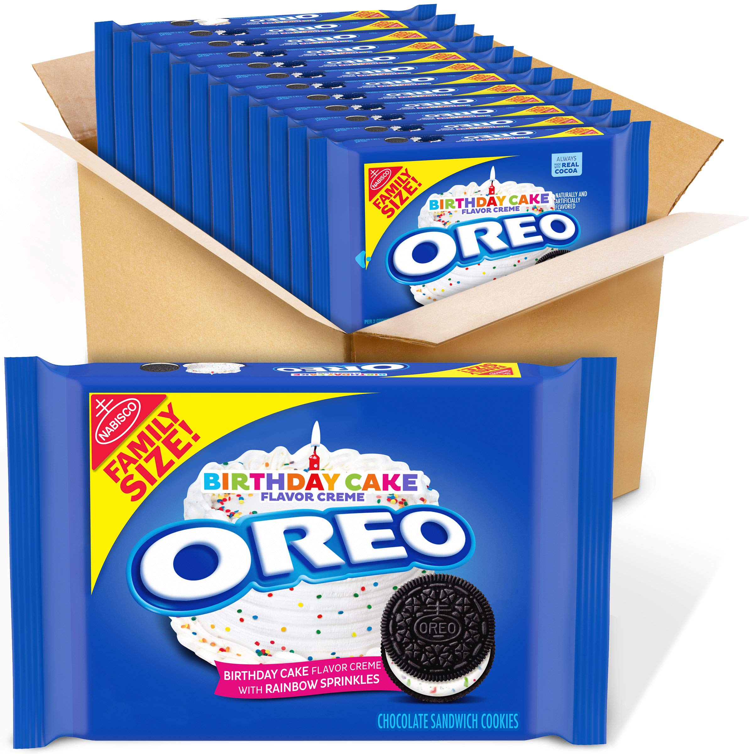 Buy OREO Birthday Cake Chocolate Sandwich Cookies, 12 17 oz Family
