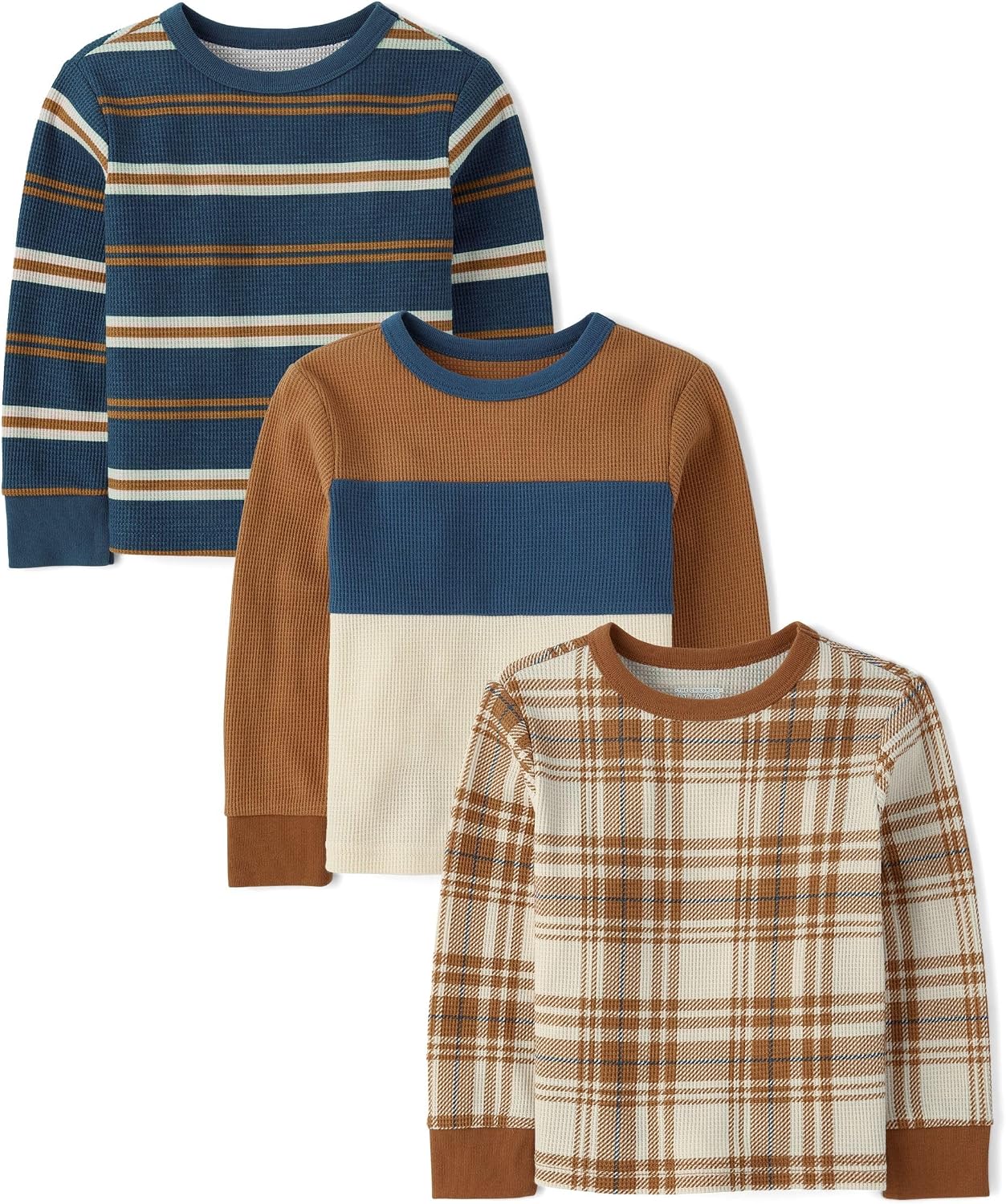 The Children's Place Baby Boys' and Toddler Long Sleeve Everyday Casual Knit Shirt