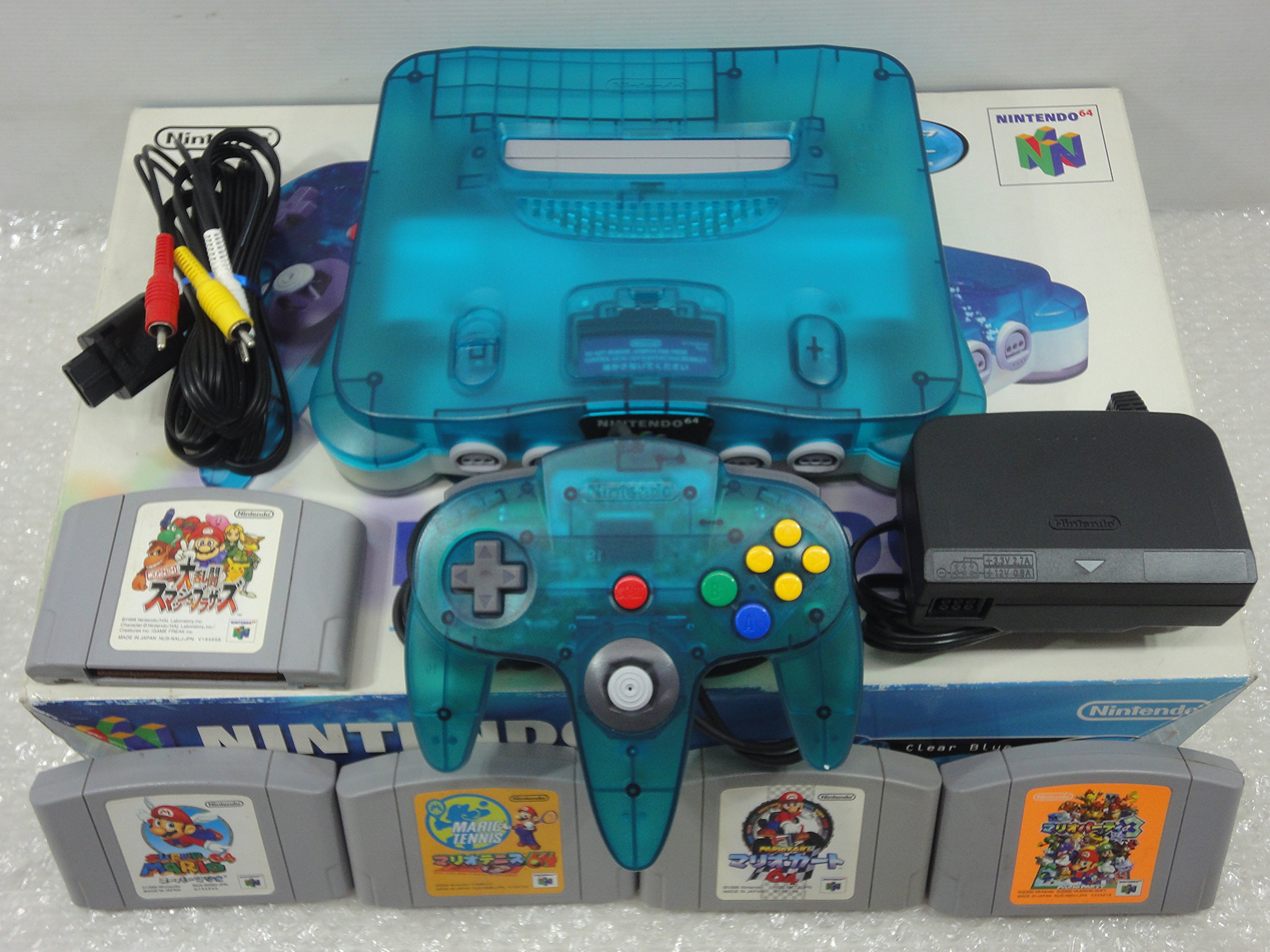 Nintendo 64 - Gerät Clear-Blue + Super Mario : Amazon.com.br