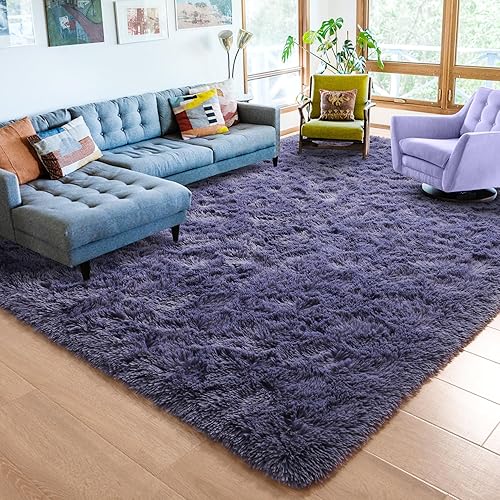 ISEAU Alfombra de área mullida, suave cómoda y lanuda para interiores, dormitorio, dormitorio de bebé, para al lado de la cama para niños y niñas y