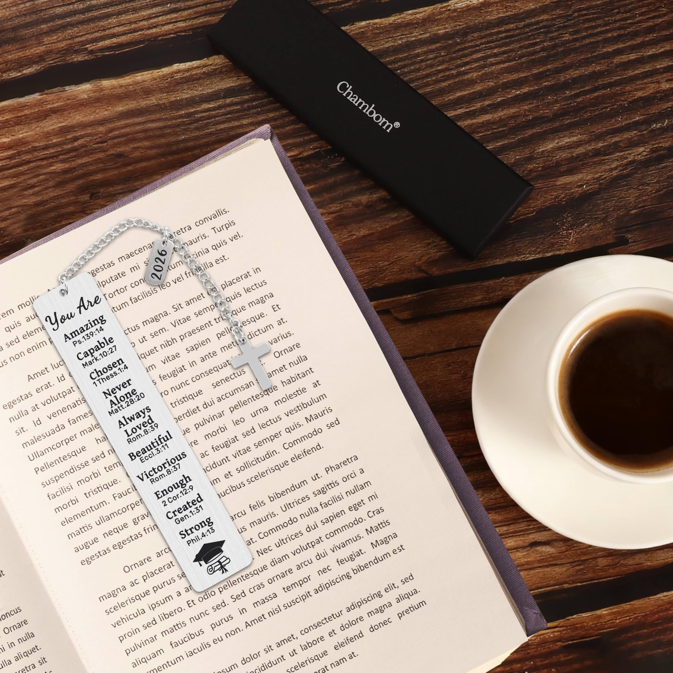 Graduation Gifts 2026 - Christian Bookmark Gift for Her Him First Communion Gifts Baptism and Confirmation 2026 Graduation Gift for Book Lovers High School College Girls Boys Master PHD