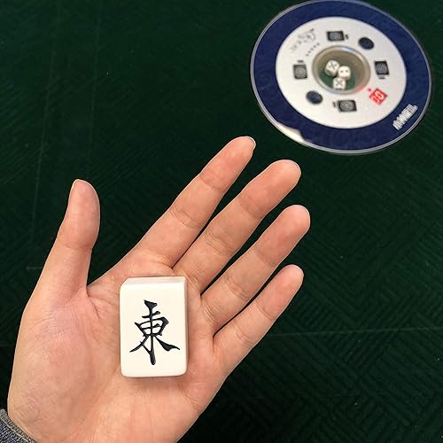 Miniatura 8 de Mesa Mahjong automática de estilo japonés magnética de 1.102 in Riichi Mahjong Azulejos