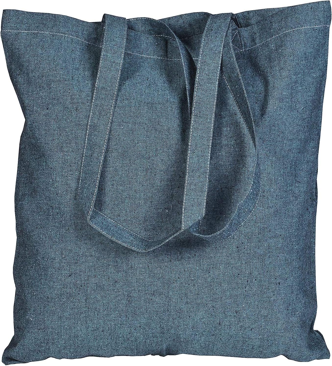 ATMOS GREEN 20 pack 15 X 16 inch with long handle ASSORTED Colors 5.5 oz Recycled cotton canvas reusable grocery bags eco friendly super strong MADE in INDIA - Image 9