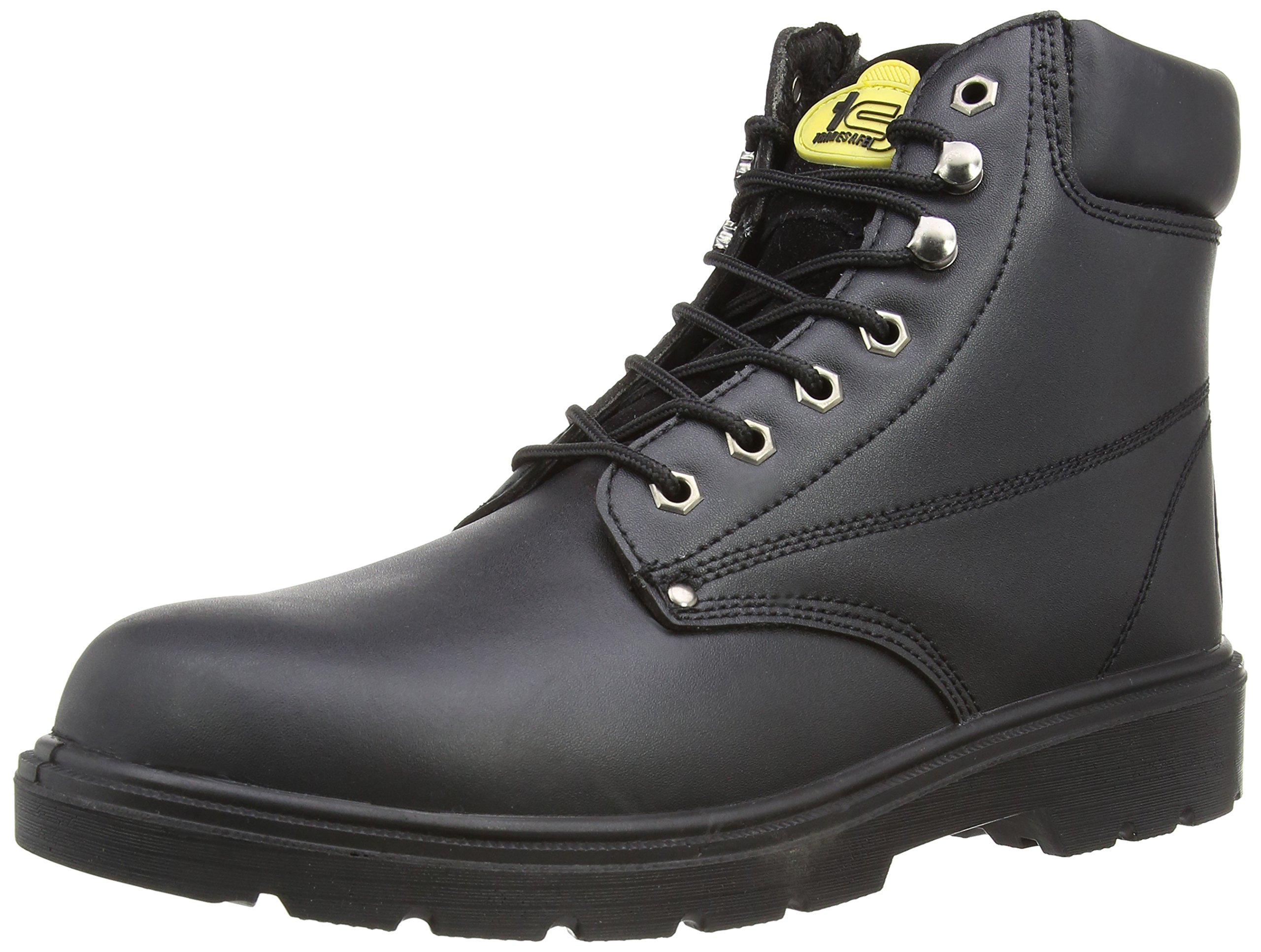靴 40s Shaw Trade Builders Shoes Tradesafe Mens Builder Safety Shoes Black 7 UK, 41 EU: Amazon.co