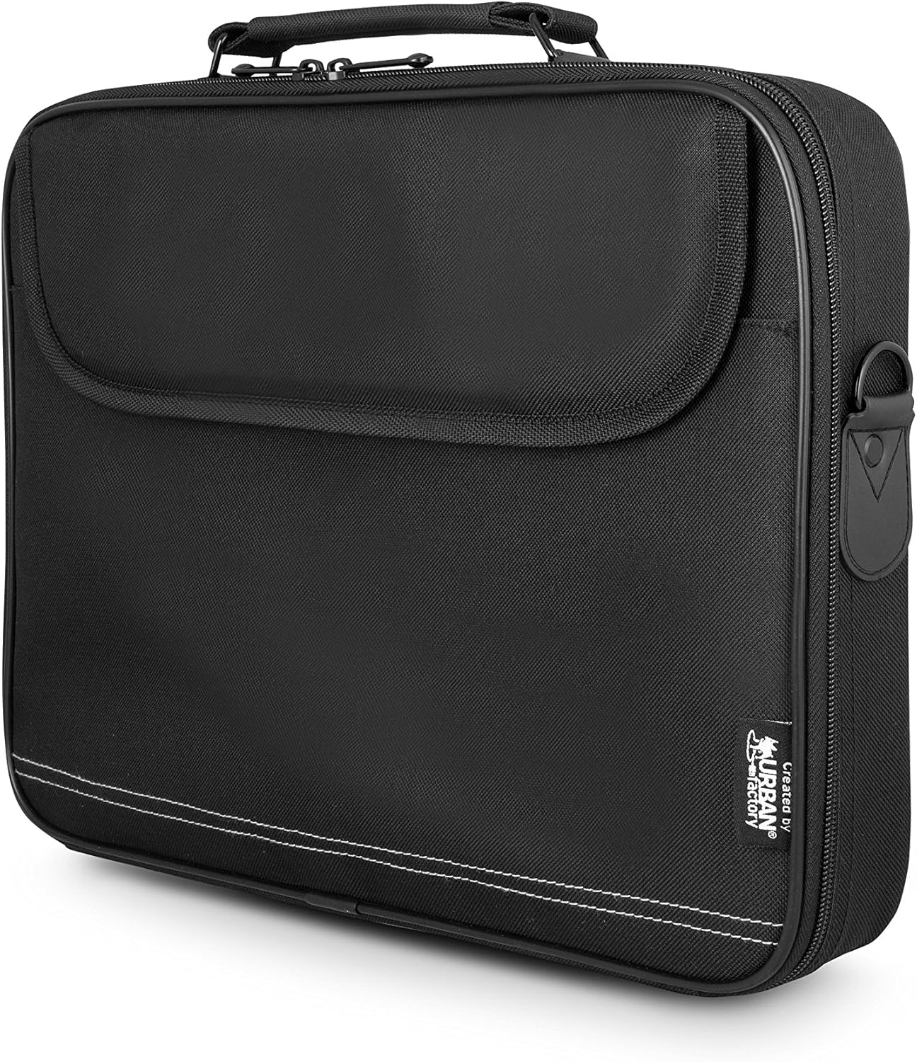 Urban Factory Sacoche CLAMSHELL Malette pour ordinateur portable 15.6 pouces et Tablette 10.5 pouces originale Probook Notebook Macbook Laptop avec Sangle de maintien épaule, Noir Urban Factory Sacoche CLAMSHELL Malette pour ordinateur portable 15.6 pouces et Tablette 10.5 pouces originale Probook Notebook Macbook Laptop avec Sangle de maintien épaule, Noir
