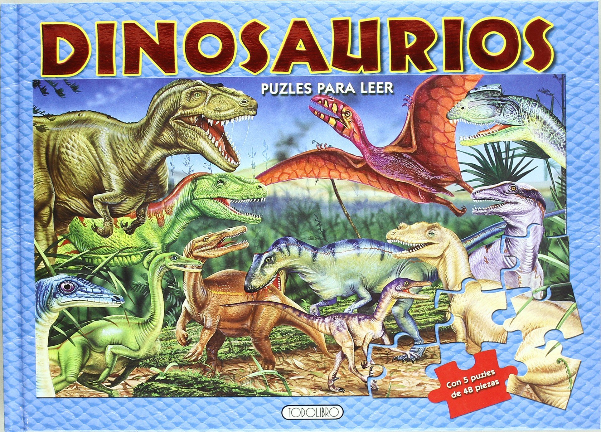 Puzles para leer. Dinosaurios