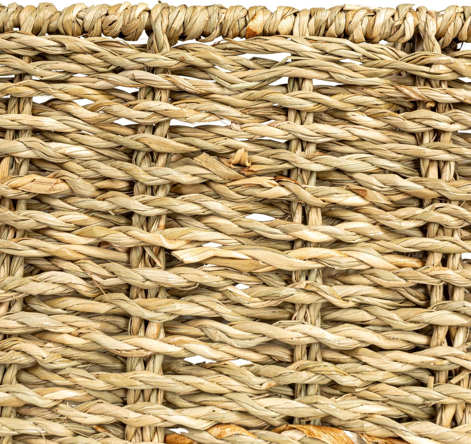 Creative Co-Op Natural Hand-Woven Seagrass Sectional Tray, Natural