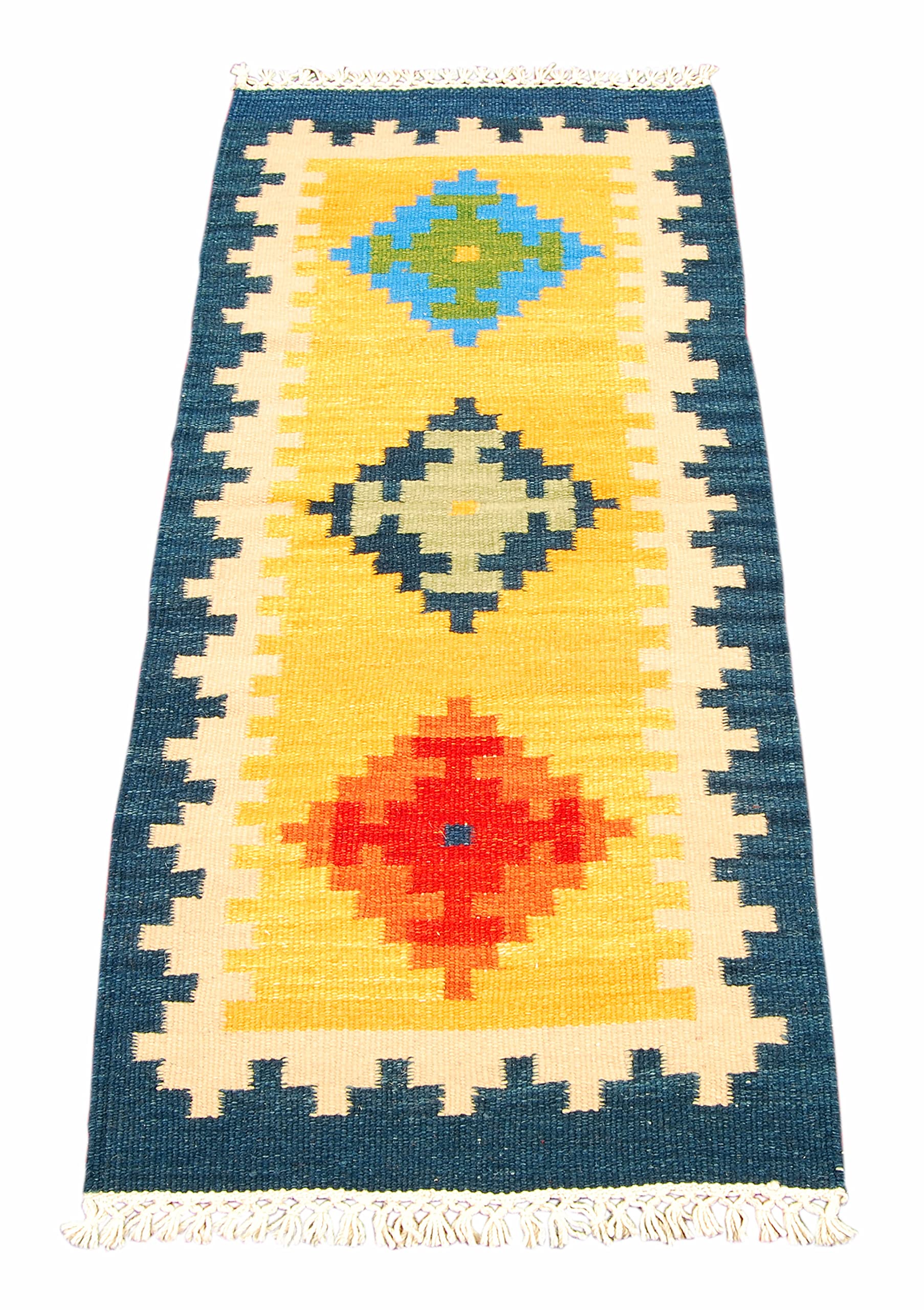 Kilim Autentico, Originale e Fatto a Mano Ideale 120x60 CM (Galleriafarah1970)