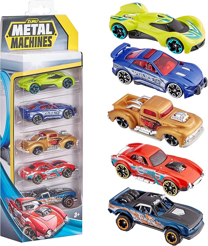 ZURU Metal Machines Series 1 Cars, 5 Pack Toys & Games