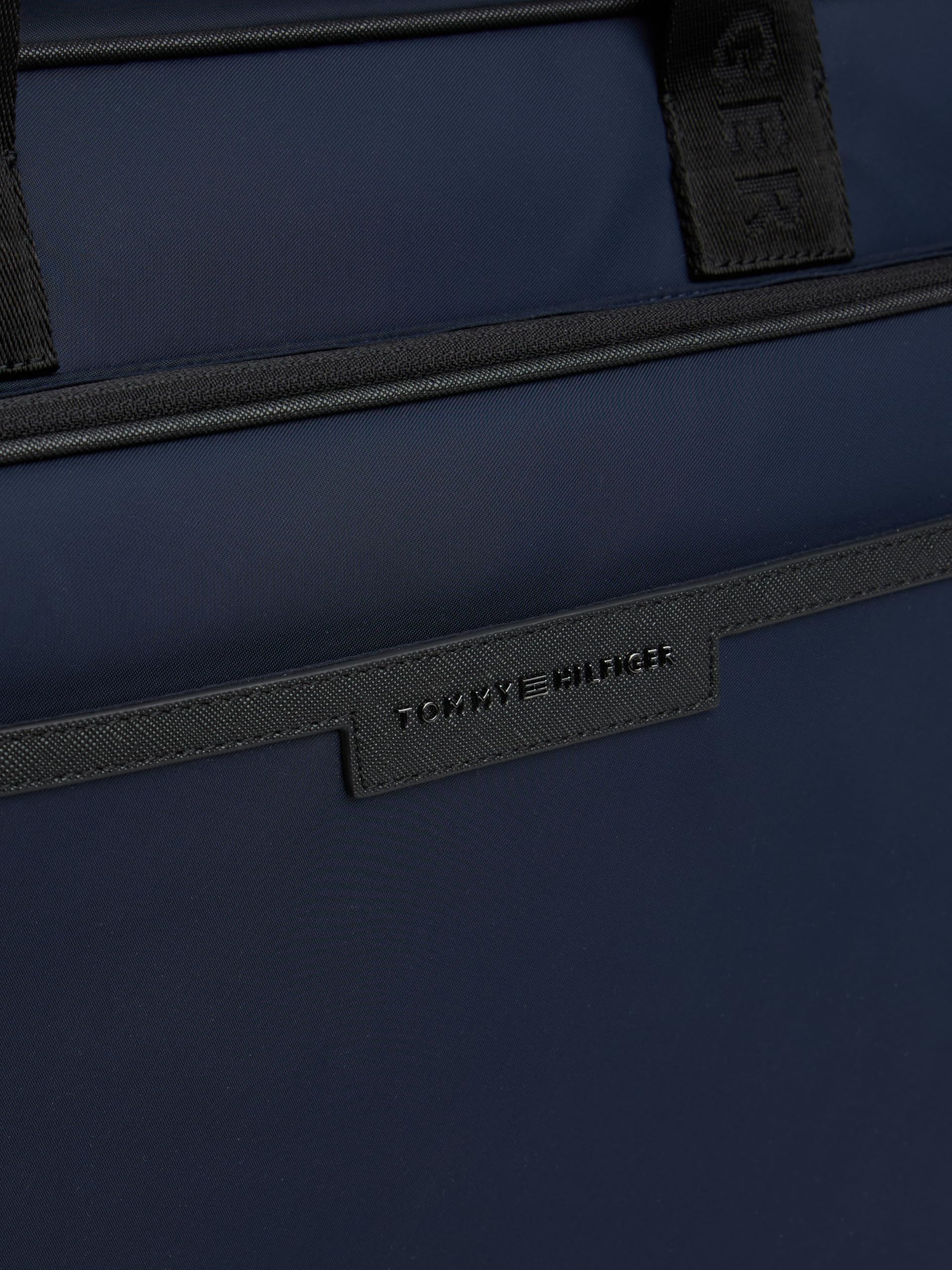 Tommy Hilfiger Sac pour Ordinateur Portable Homme Repreve avec Passant pour Poignée de Valise