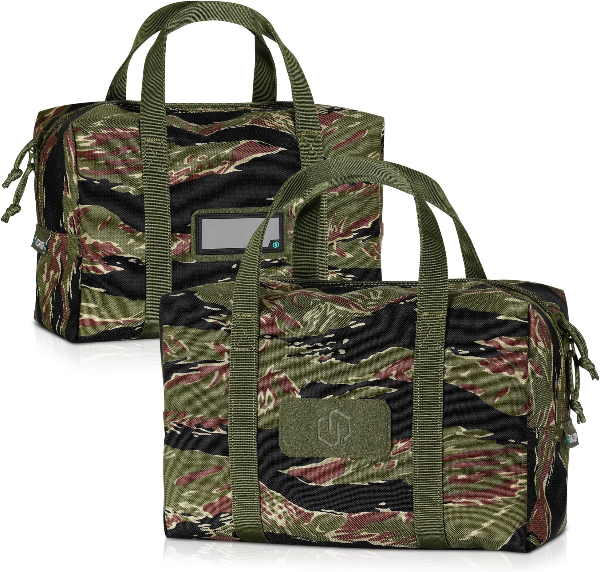 Savior Equipment Mini Hauler Tactical Ammo Duffle Bag Firearm Ammunition Loose Sac Carrier EDC Pouch, ID Patches Included, Rifle Carbine Pistol Revolver Ammos Soft Case Hunting Shooting Range Gear