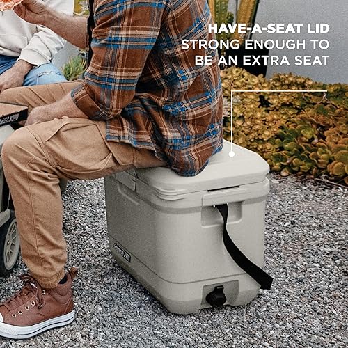 Miniatura 8 de Coleman Pro - Enfriador duro ultraligero de alta calidad de 25 cuartos de galón, aislamiento extragrueso que mantiene el hielo hasta 3 días,