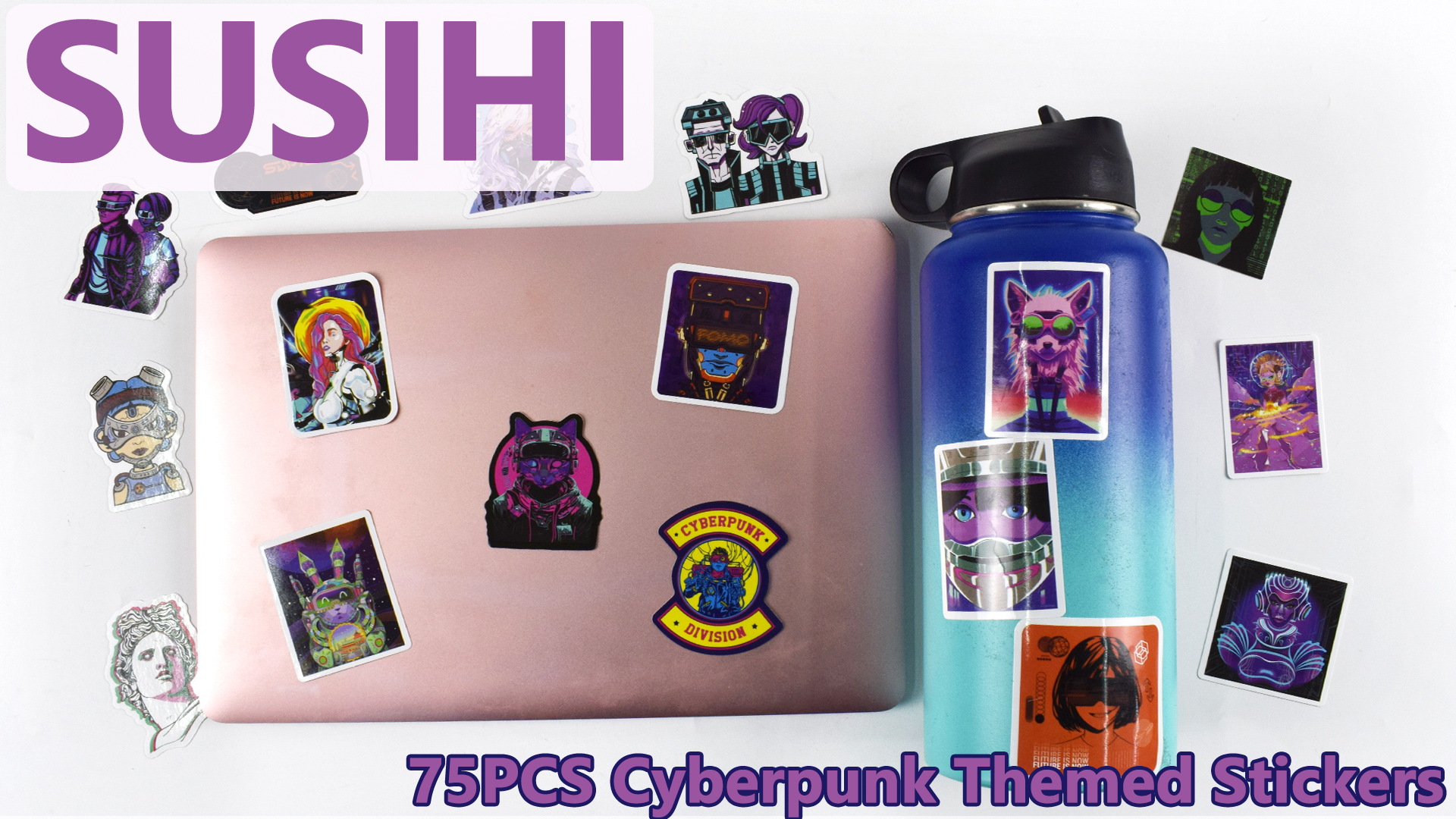 Voopoo Drag Rick And Morty Amazon.com: SUSIHI Cyberpunk Stickers for Kindle  Boys Cyberpunk Stickers for
