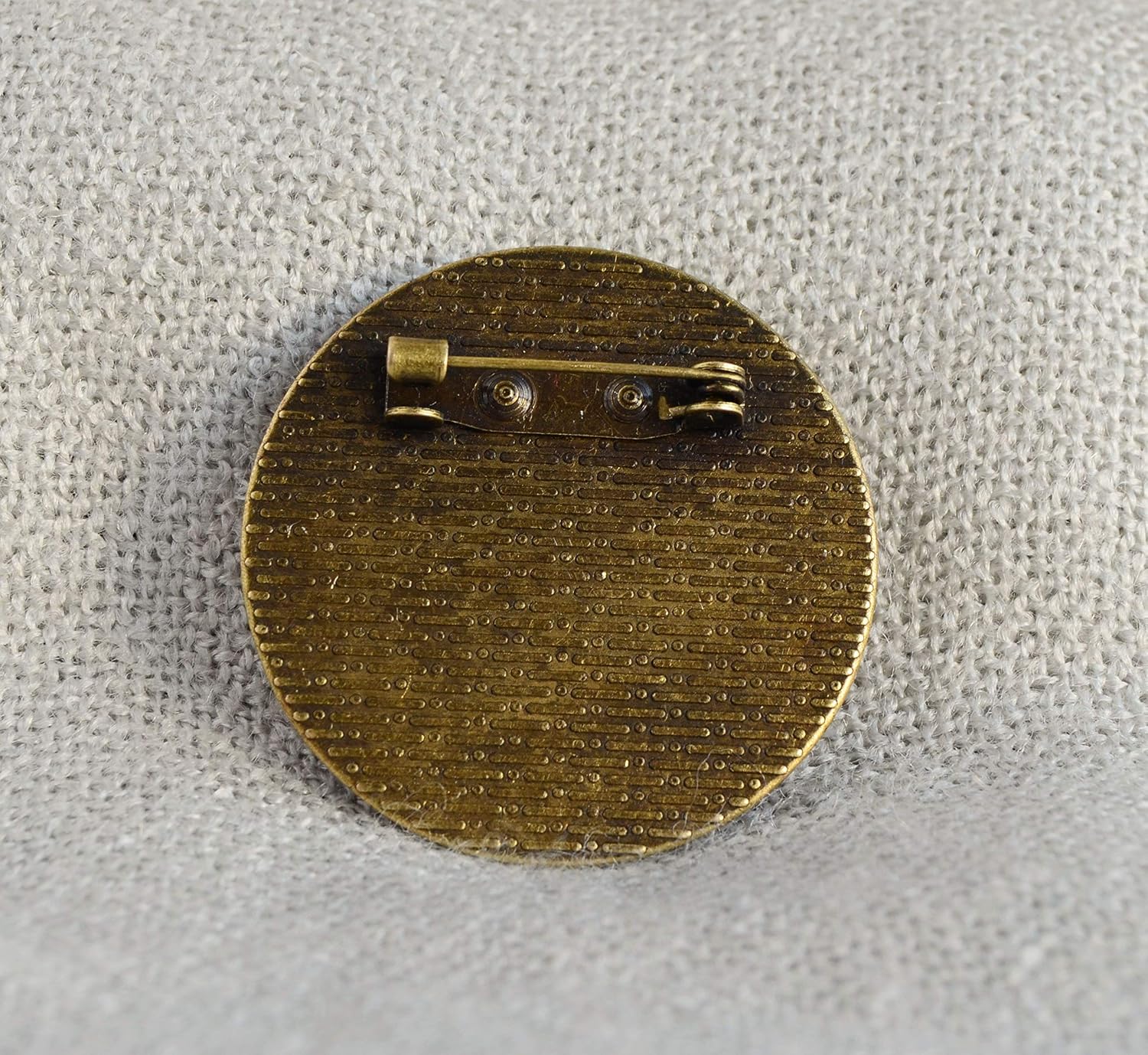 Handmade Embroidered Brooch with Orange Flower