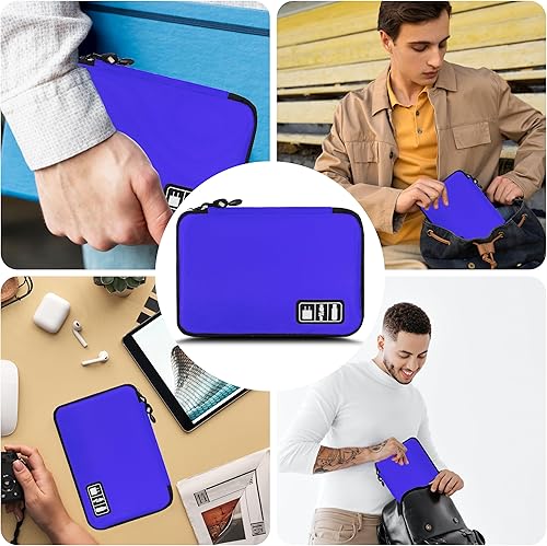 Miniatura 6 de Organizador de artículos electrónicos, bolsa organizadora de cables de viaje, bolsas organizadoras de cables portátiles, estuche de almacenamiento