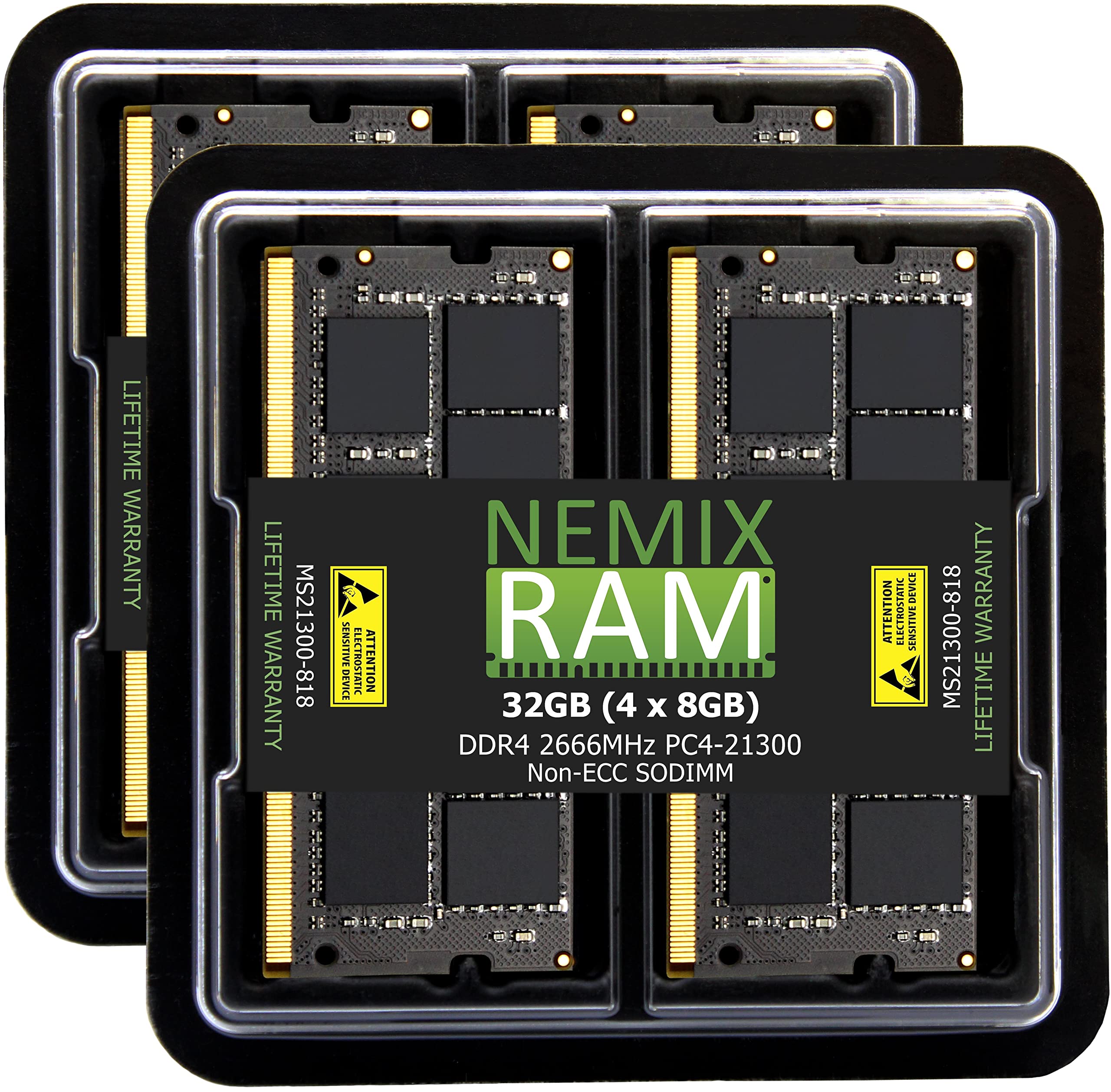 Nemix Ram 4x8gb Ram Ddr4 NEMIX RAM 32GB Memory Upgrade Kit (4x8GB