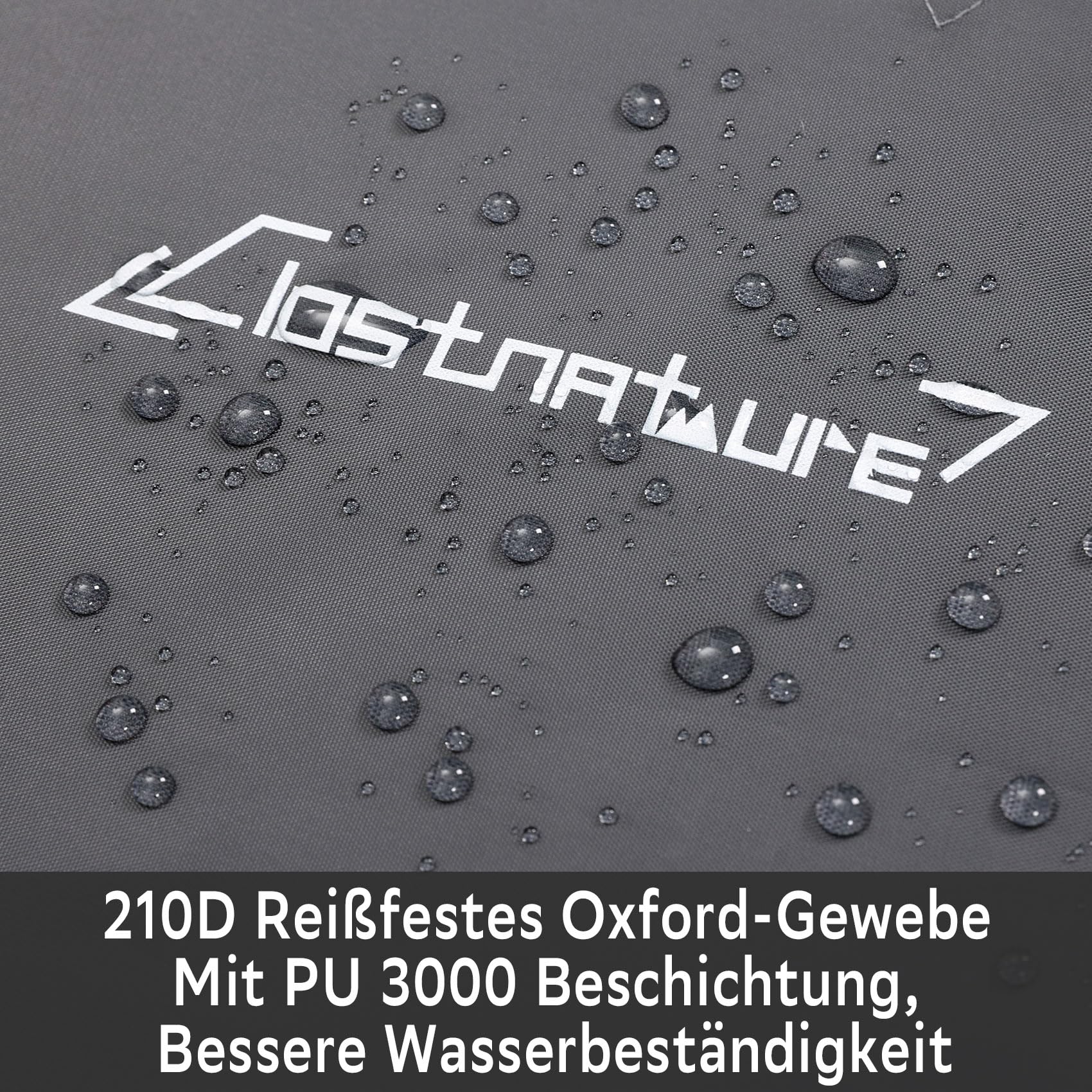 Clostnature Tarp Wasserdicht - 293 x 213/305/366/396 cm, Leichte Camping Zeltplane mit Ösen, Seilen und Erdnägeln, für Hängematte, Outdoor, Anti-UV Schnee Regen Schutz - Als Zeltunterlage, Zeltdach
