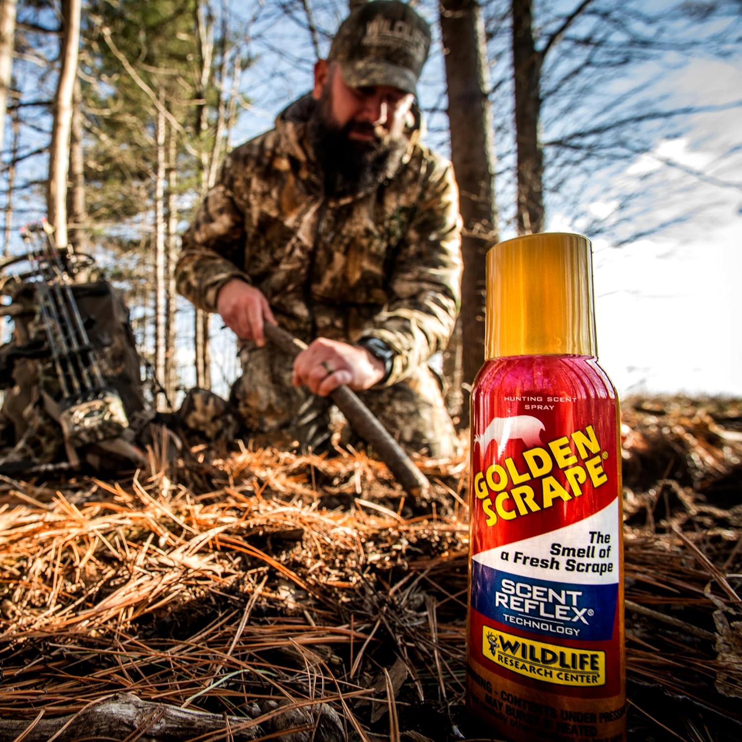 Wildlife Research Center Golden Scrape Scent Deer Attractant Lure for Whitetail Deer Hunting