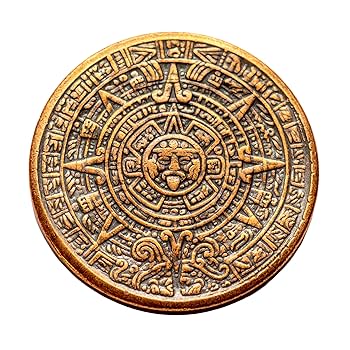 ヴィンテージ品　メキシコ刻印　銅製　ハンドメイド　アステカ暦　壁掛け ヴィンテージ品 メキシコ刻印 銅製 ハンドメイド アステカ暦 壁掛け