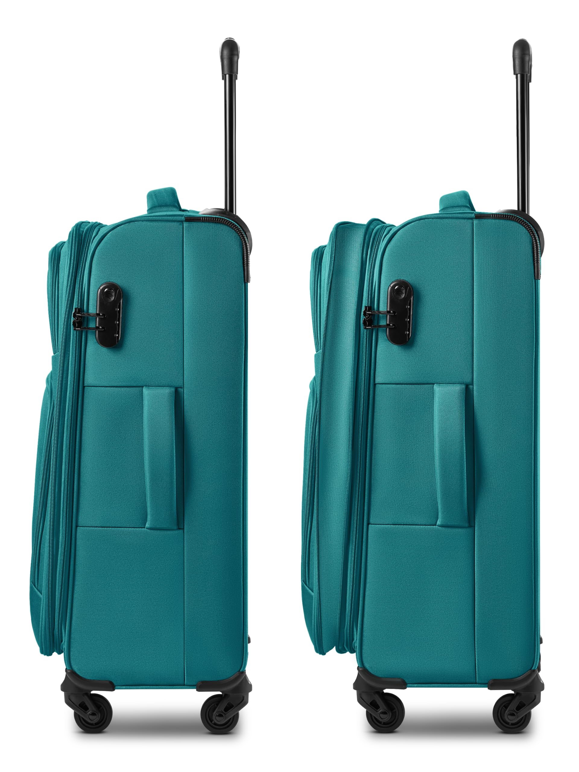 SMARTBOX Edycja 04 New3, Petrol, 3-Set, Miękki wózek bagażowy z obrotowymi kółkami