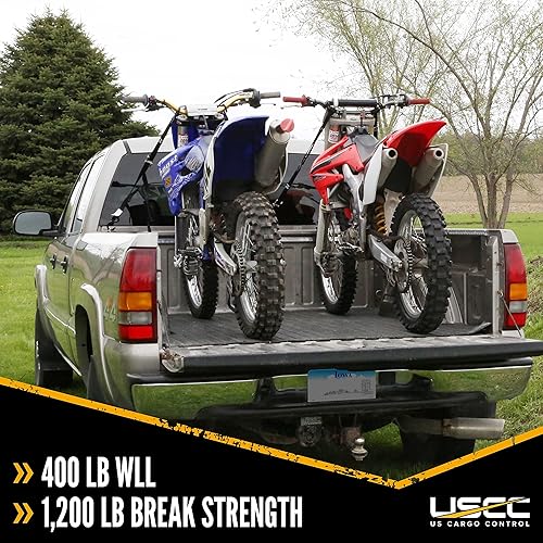 Miniatura 7 de US Cargo Control Correa de hebilla de leva para motocicleta de 1 pulgada x 6 pies con ganchos en S, motocicletas seguras, motocicletas de cross,