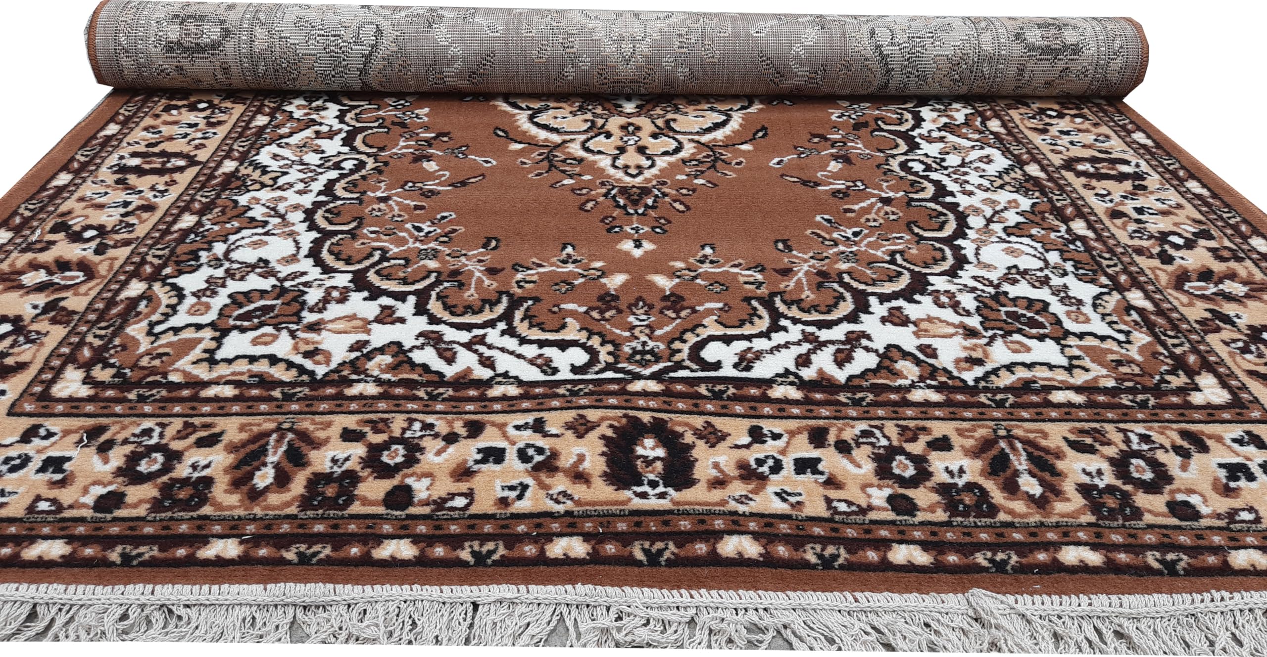 Sifa Carpet, Heavy thikness Quality Carpet for Living Room and Drawing Room Size 8x11 feet Beige Color Carpet-image-0