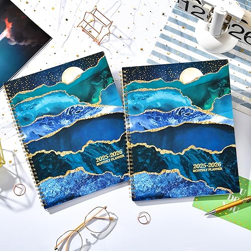 Miniatura 6 de Agenda mensual 2024-2025, julio 2024 a diciembre 2025, agenda mensual de 18 meses 2024-2025, agenda académica con pestañas y páginas de notas, 9 x