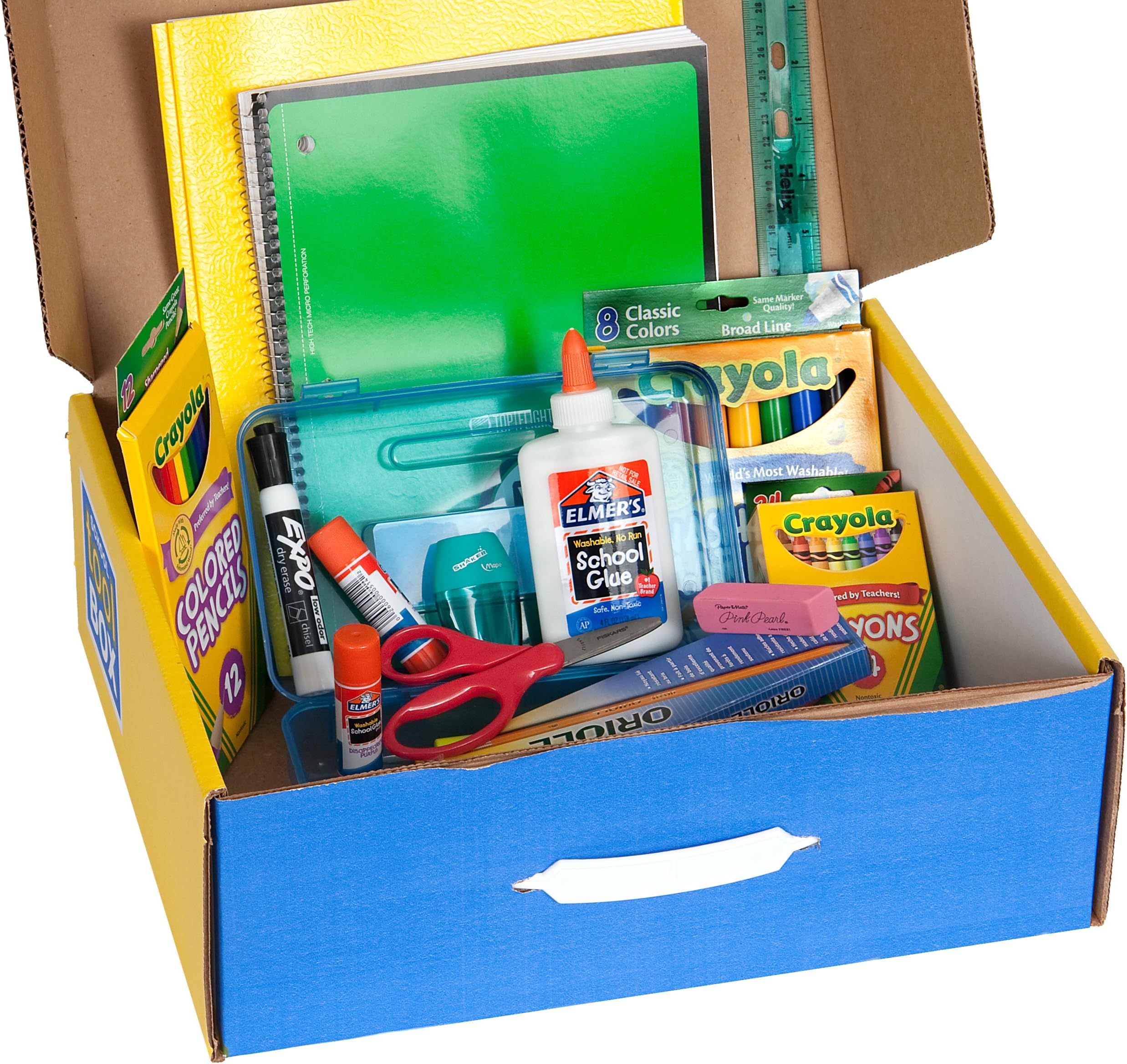 School Tool Box Second Grade Basic School Supplies Kit in Keepsake Box