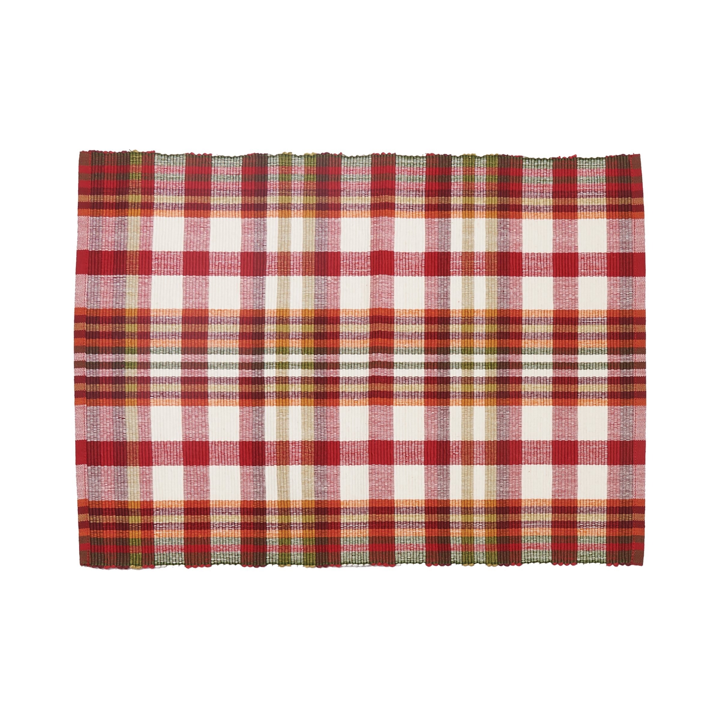 C&F Home Abingdon Plaid Single Cotton Reversible Machine Washable Placemat Rectangular Placemat Abingdon Plaid