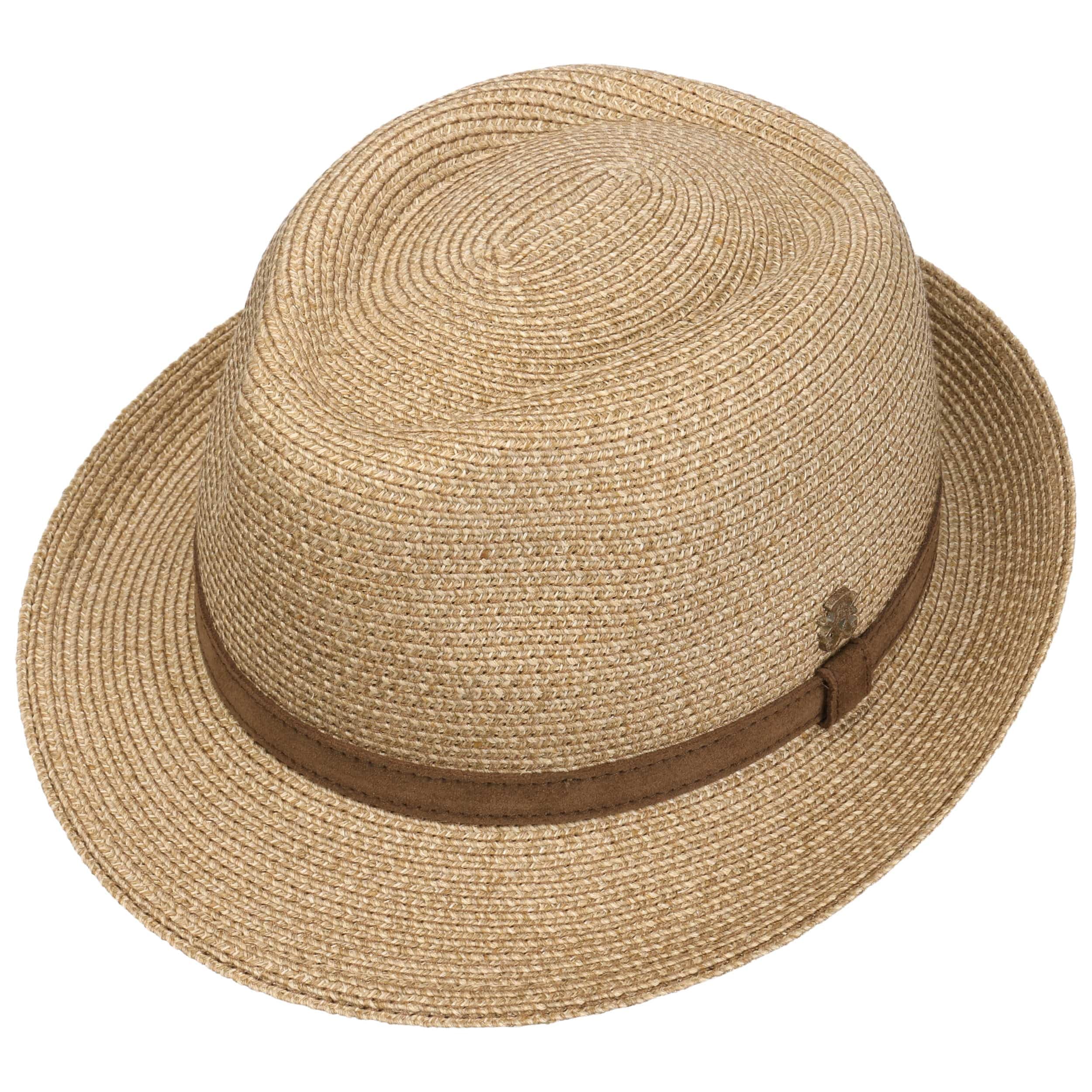 Mayser Zechbauer Trilby Hut Hanf Leinen UV-Schutz Ledergarnitur Made in EU Herren Sommer
