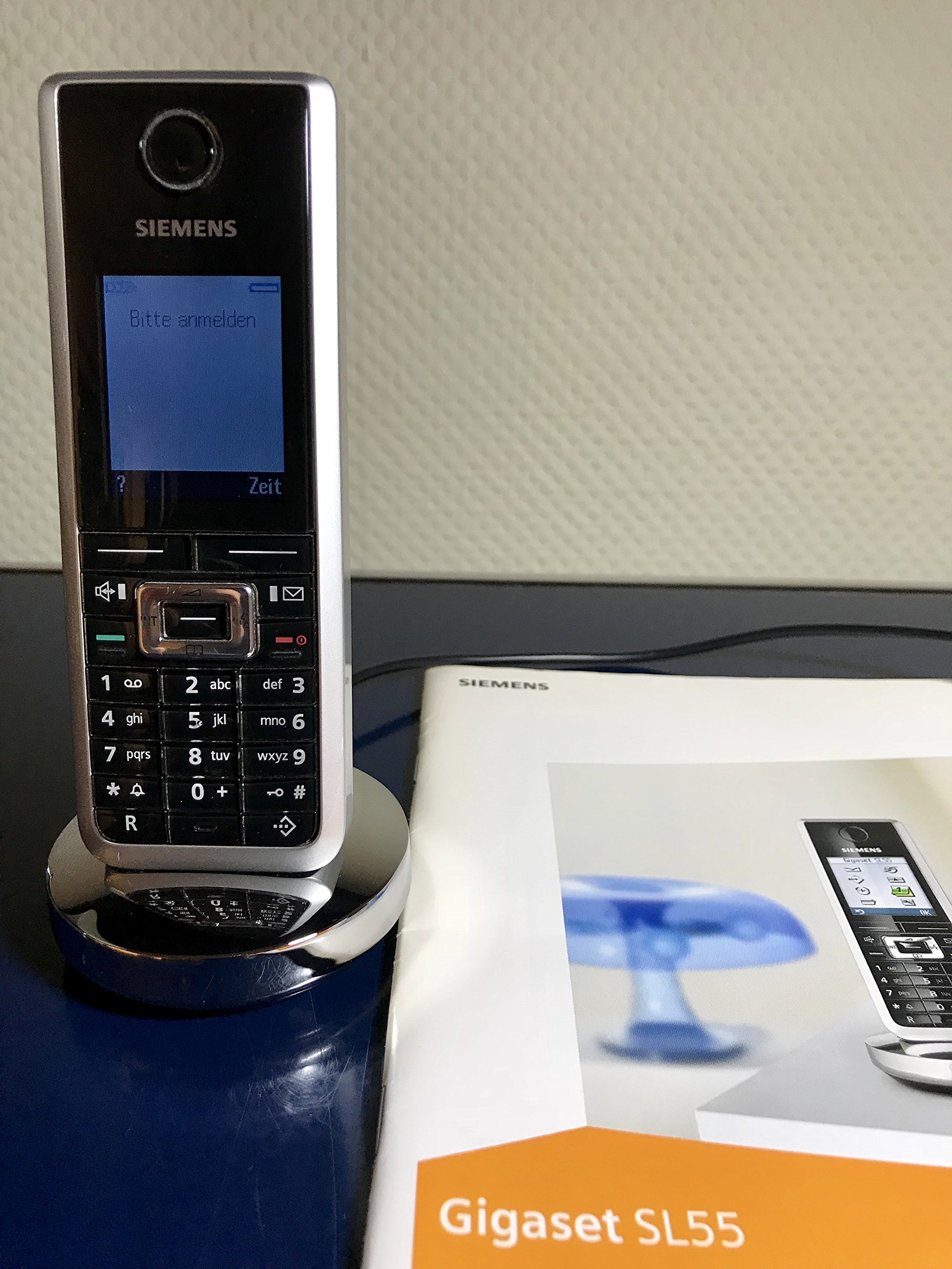 Téléphone Sans Fil Siemens Gigaset SL555 - Argenté - Avec Notice - Occasion