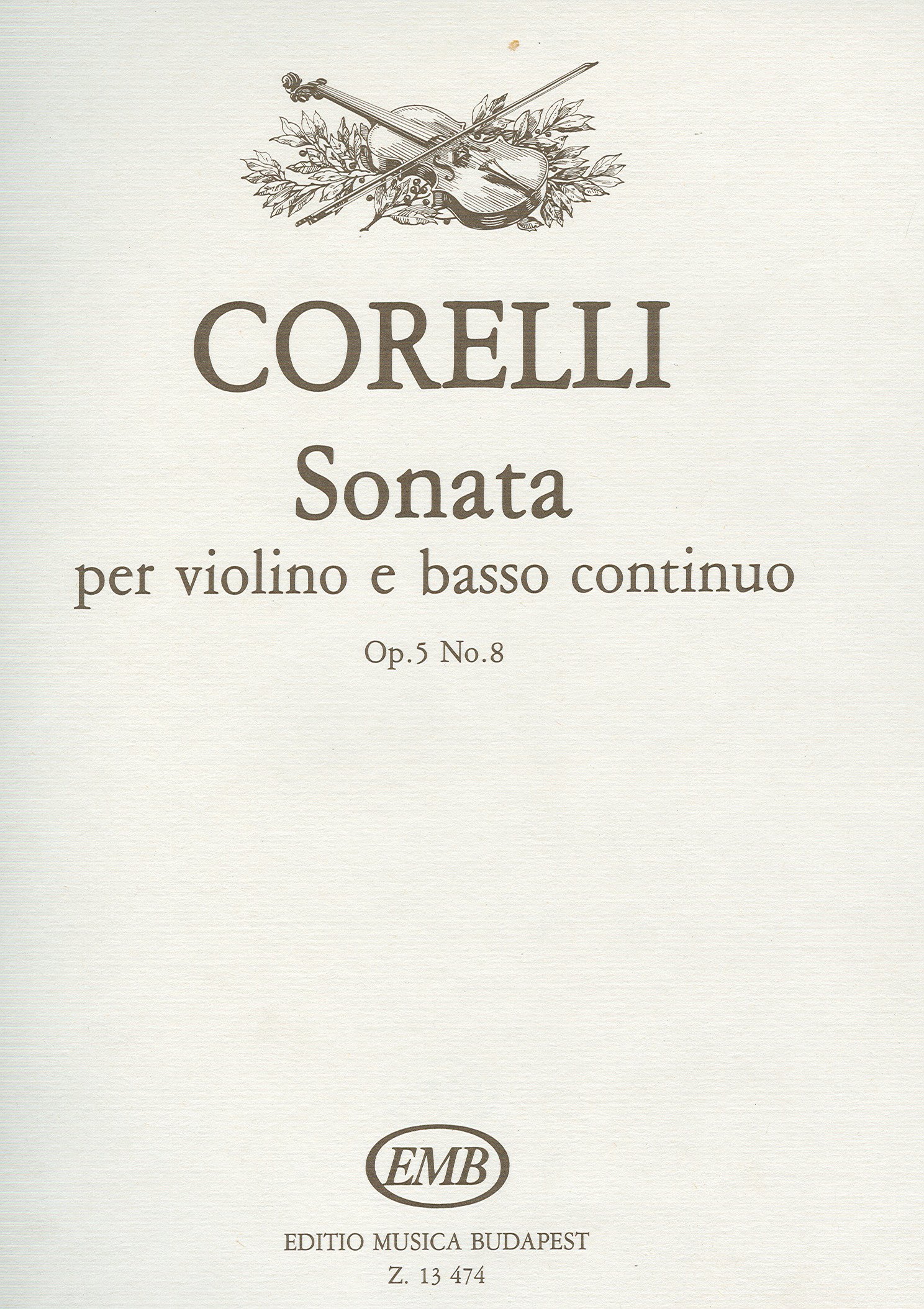 CORELLI - Sonata Op.5 nº 8 para Violin y Piano (Homolya/Devich)
