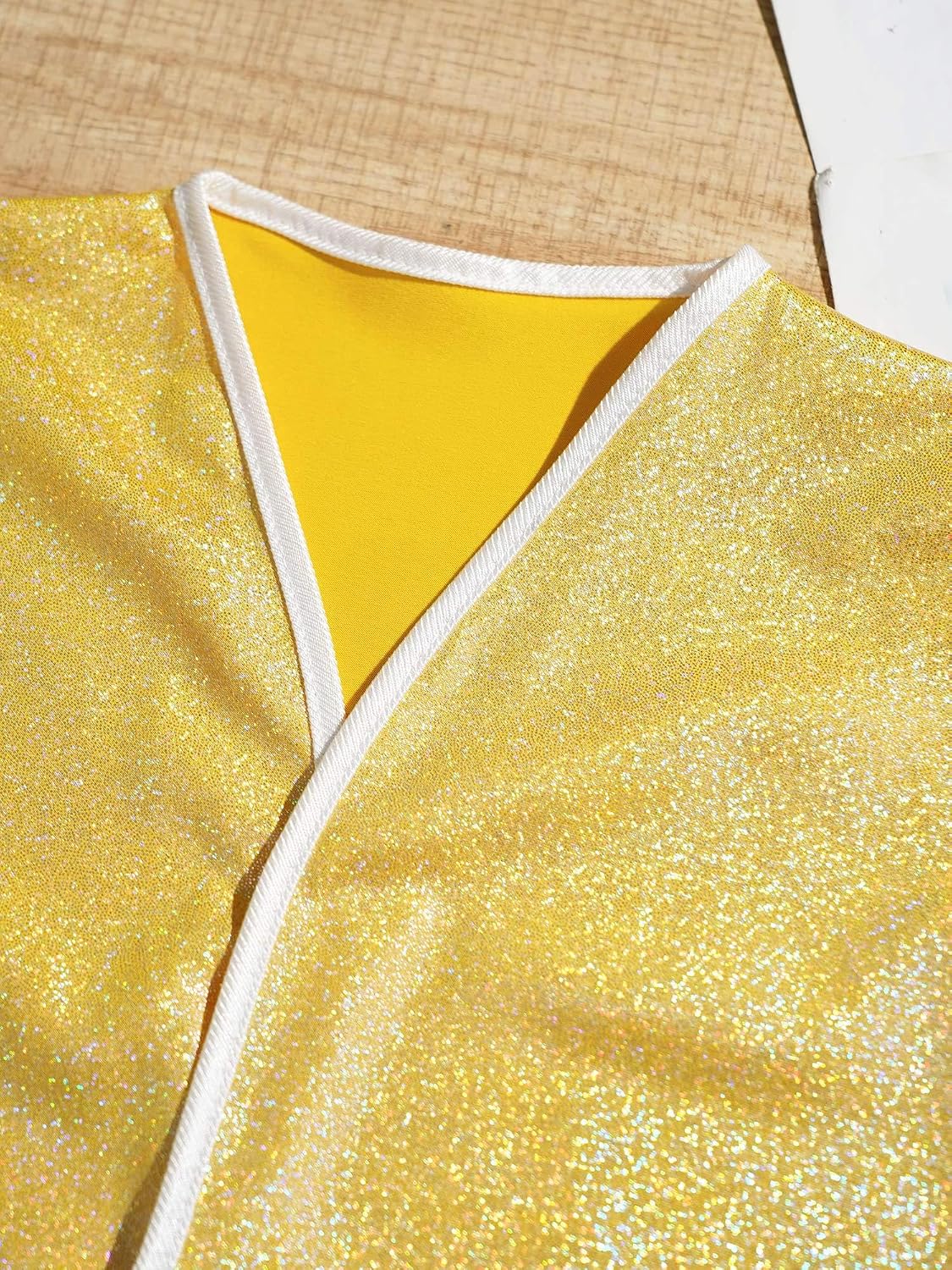 Linjinx Kids Boys Girls Shiny Sequins Vest Children Button Down Tops Waistcoat for Hip Hop Jazz Performance Dancewear