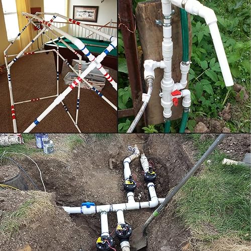 Miniatura 7 de Paquete de 20 conectores de tubería de PVC de 1/2" con codo de 45 grados (Socket x Socket) de calidad para muebles SCH40, adaptador de esquina