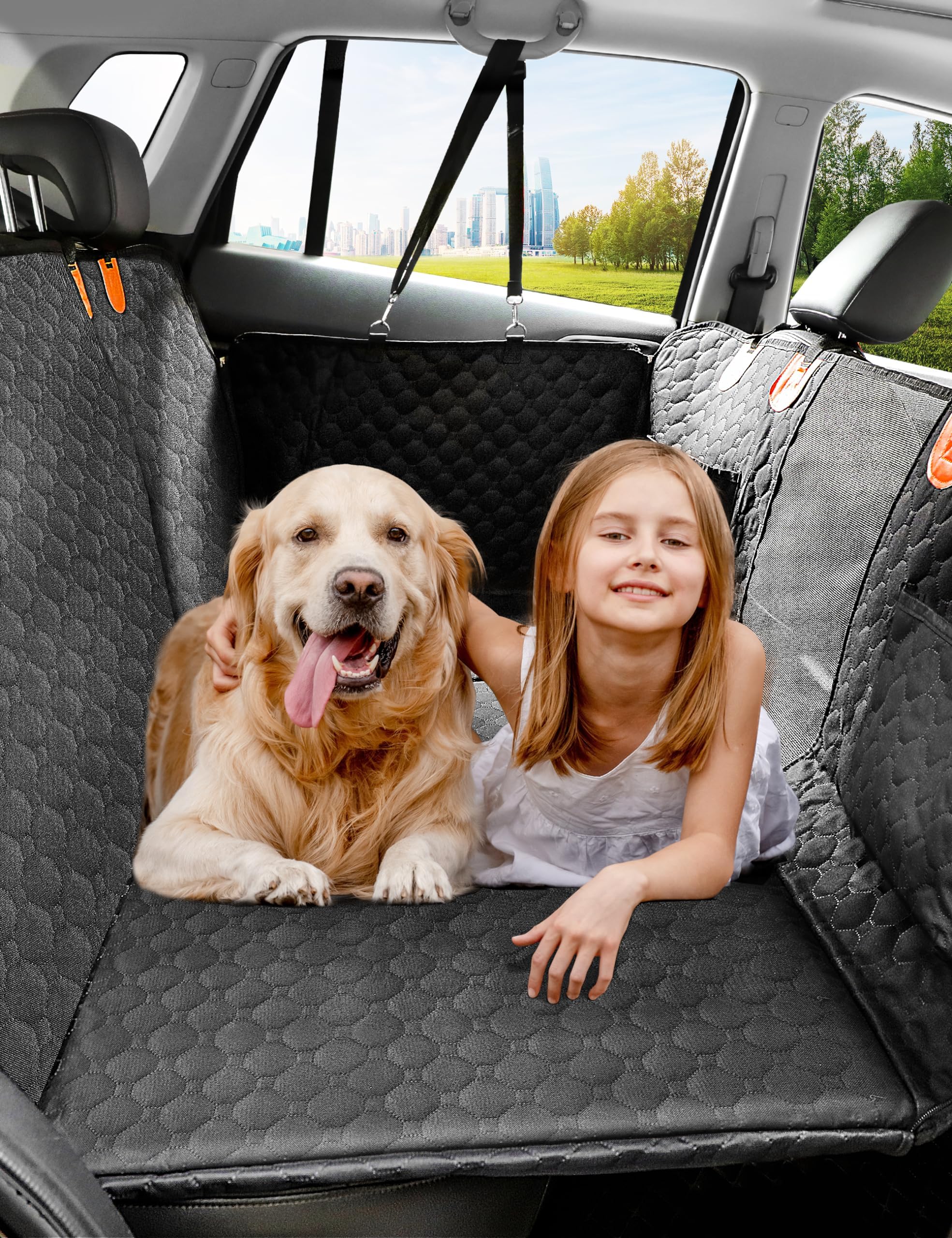 Amazon.com: Meowant Dog Car Seat Cover for Back Seat, Waterproof Seat ...