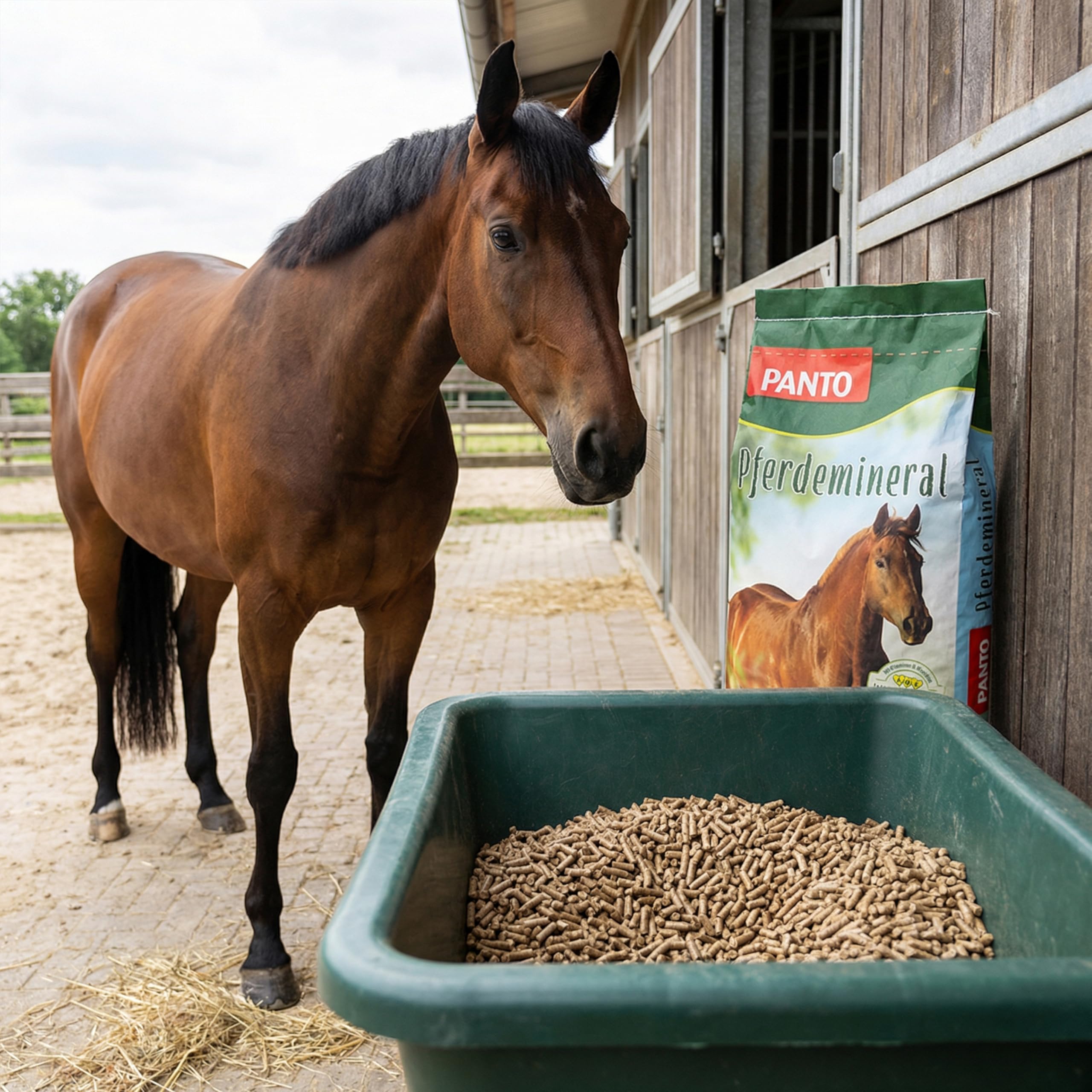 PANTO Pferdemineral mit Wisan-Lein 25 kg – Mineralfutter mit Omega-3 | Schmackhaftes Mineralfutter, reich an Mineralien, Vitaminen, Spurenelementen & Omega-3 – für vitale Pferde