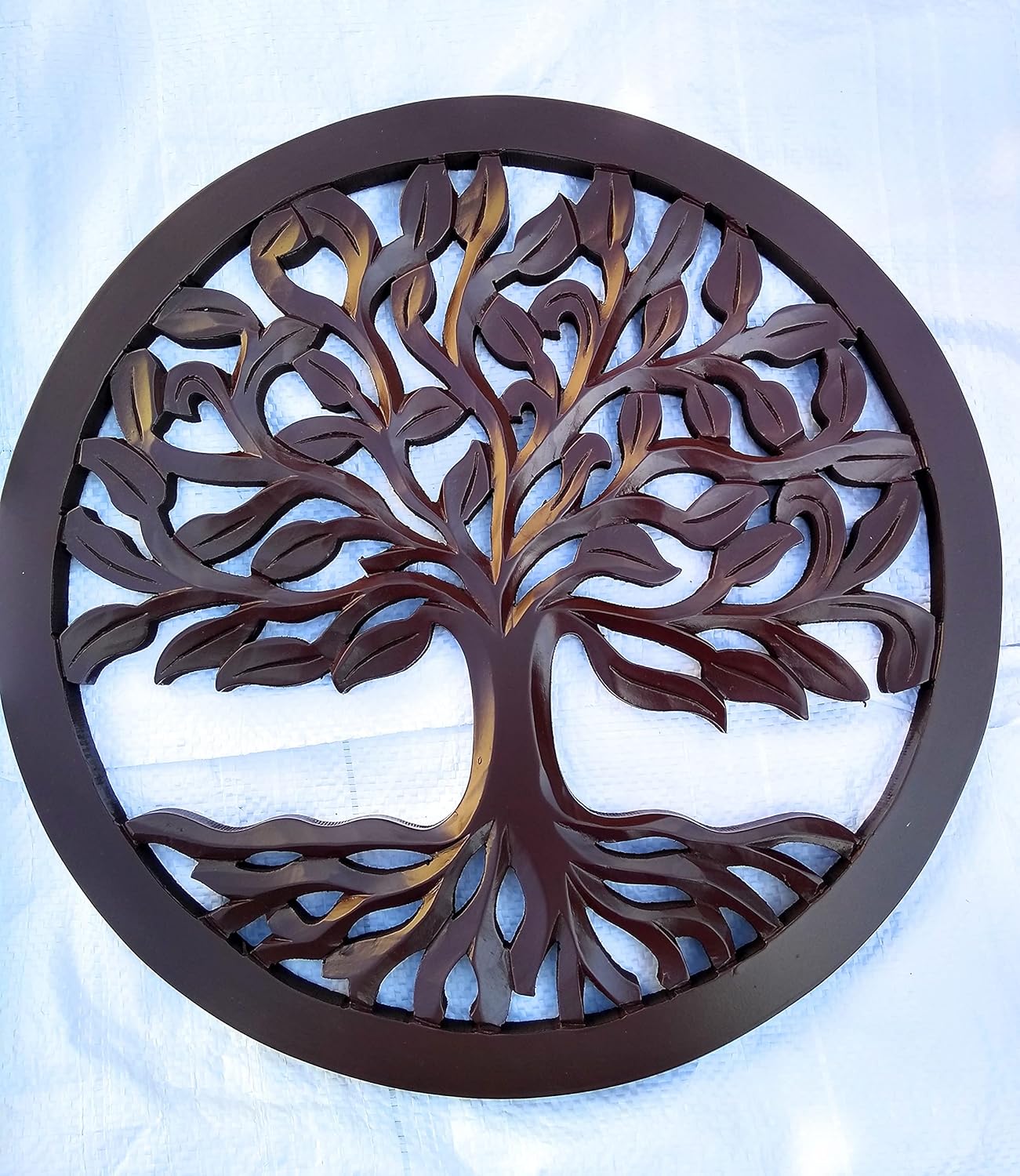 M.A WOODEN Wooden Tree of Life Wall Decor Hanging Art Wooden brown Tree