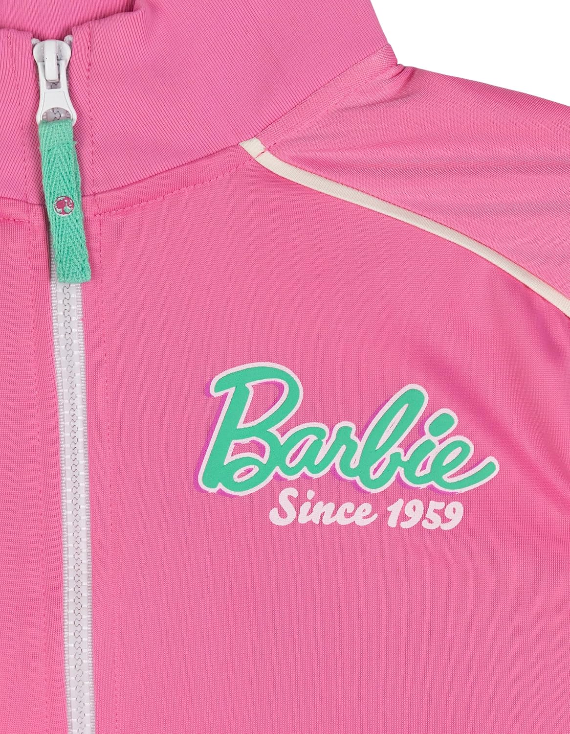 Barbie Girls Zip Up Jacket and Pants Tracksuit Outfit Set Toddler to Big Kid Sizes (2T - 14-16) - Image 7