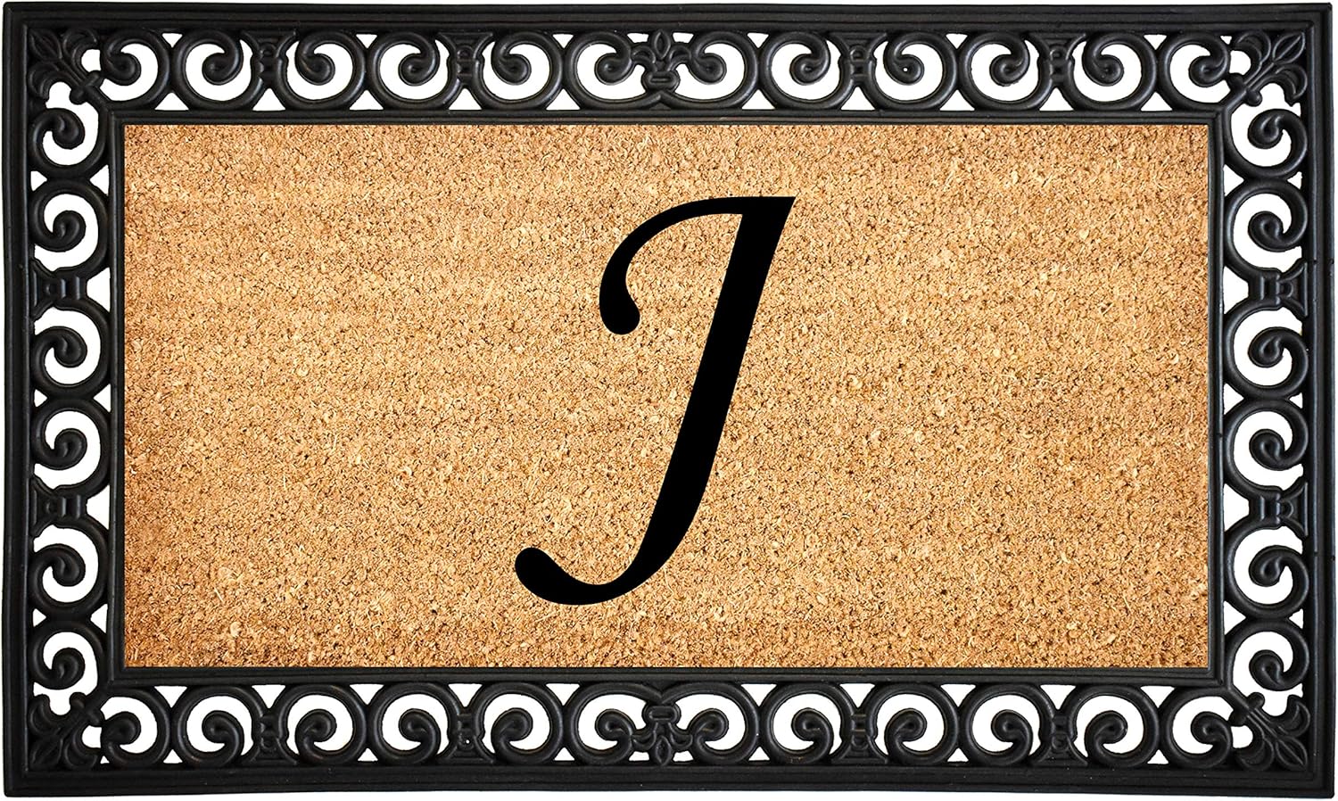 Calloway Mills 104131830 Gabriel Monogram Doormat, 18" x 30" (Letter P)
