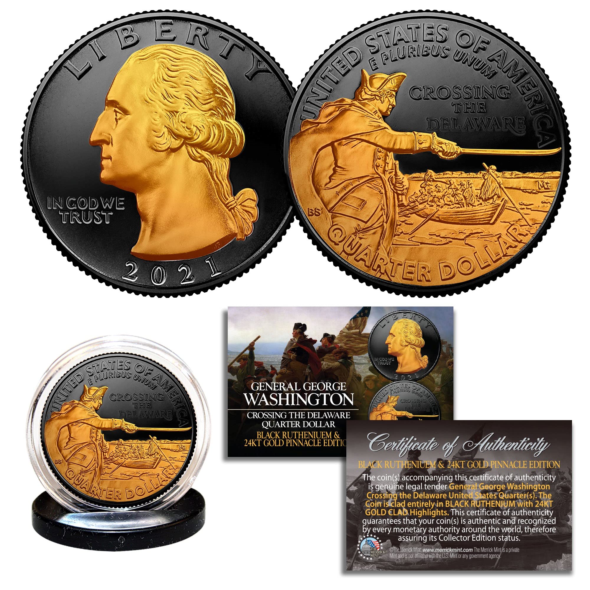 Amazon.com: 2021 Washington Crossing Delaware U.S. Quarter 2