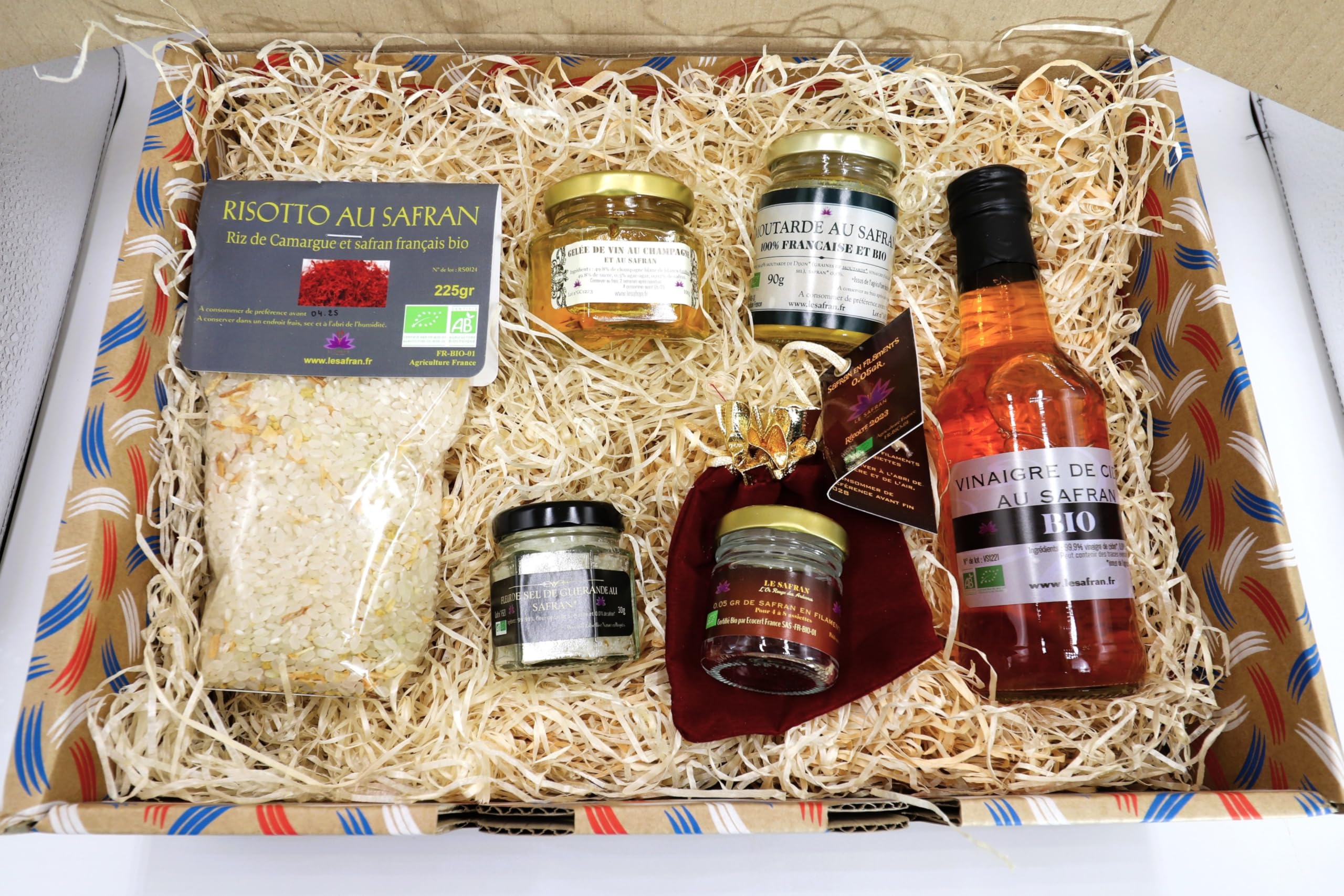 Coffret cadeau - colis gourmand- Produit 100% français et BIO au safran -Direct productrice