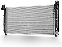 DWVO 34 Inch Aluminum Core Radiator for Chevy Silverado Tahoe Suburban GMC Sierra Yukon - 4.3L 5.3L 6.0L OEM CU2423 Replacement