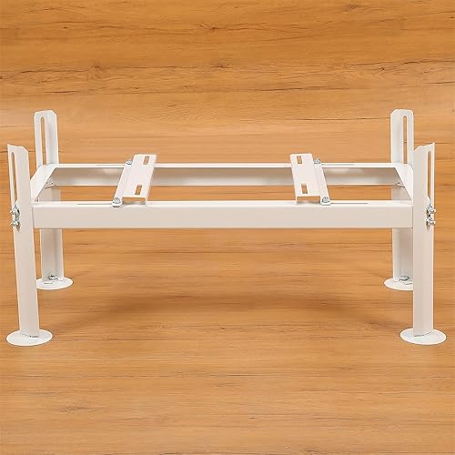 Miniatura 5 de HECASA Soporte de tierra compatible con la mayoría de mini aire acondicionado dividido, bomba de calor, acero recubierto de polvo, ajustable para