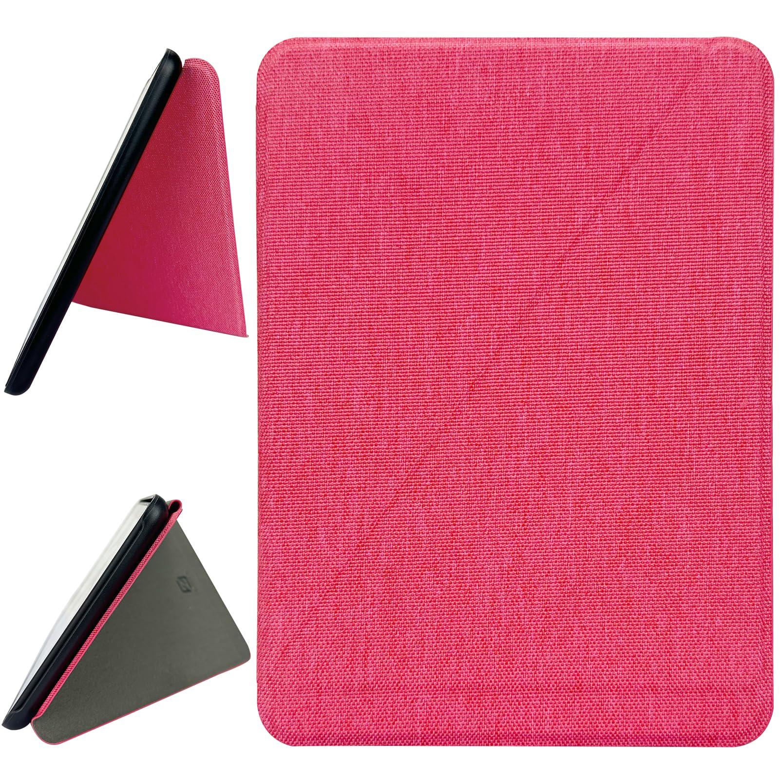 ZhaoCo Hülle Für Kindle Paperwhite 2024 / Colorsoft – Buchfolio Aus Stoff, Schwarz