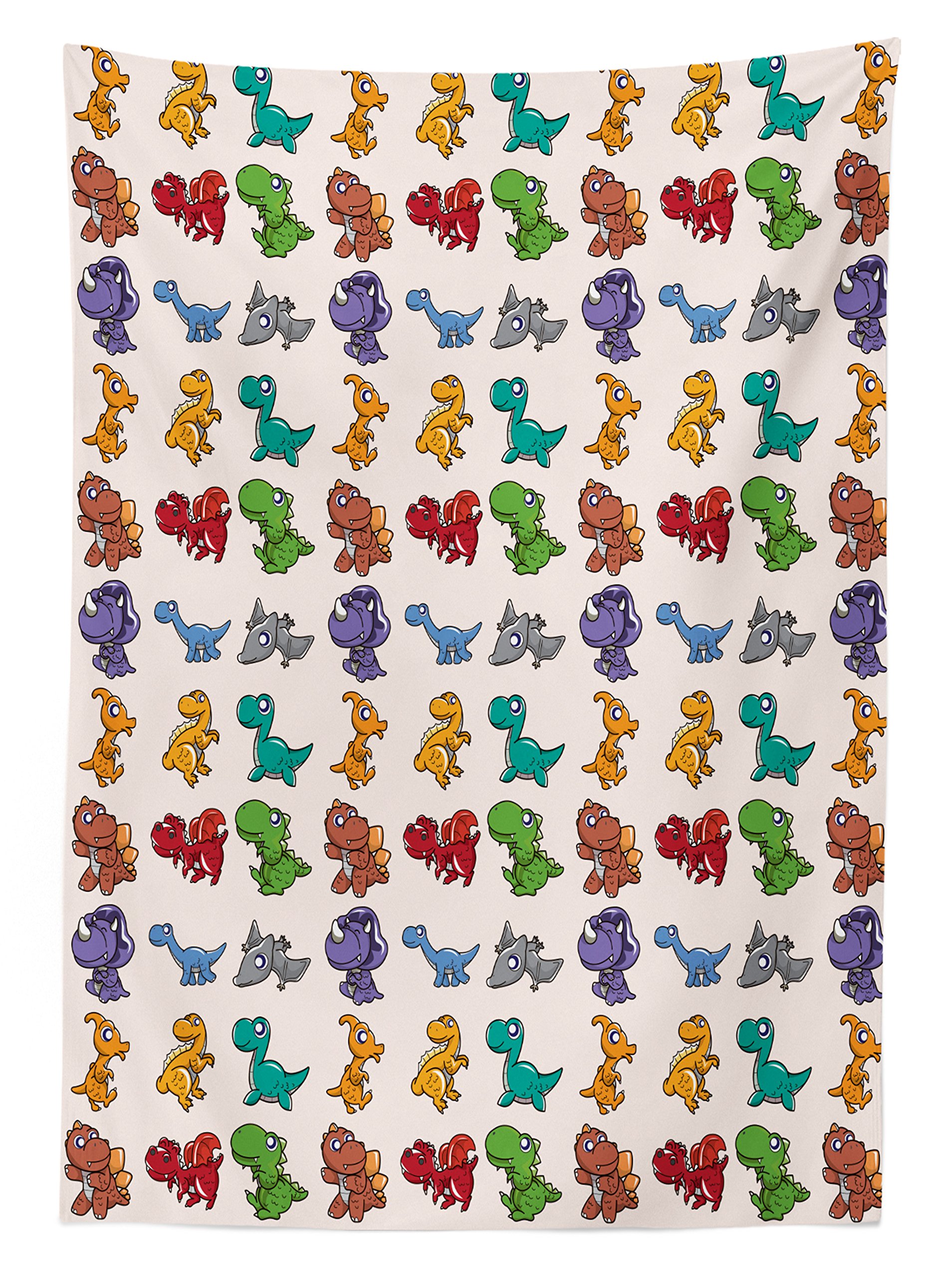 Amazon | 象インテリアテーブルクロスby Ambesonne、Statue Over